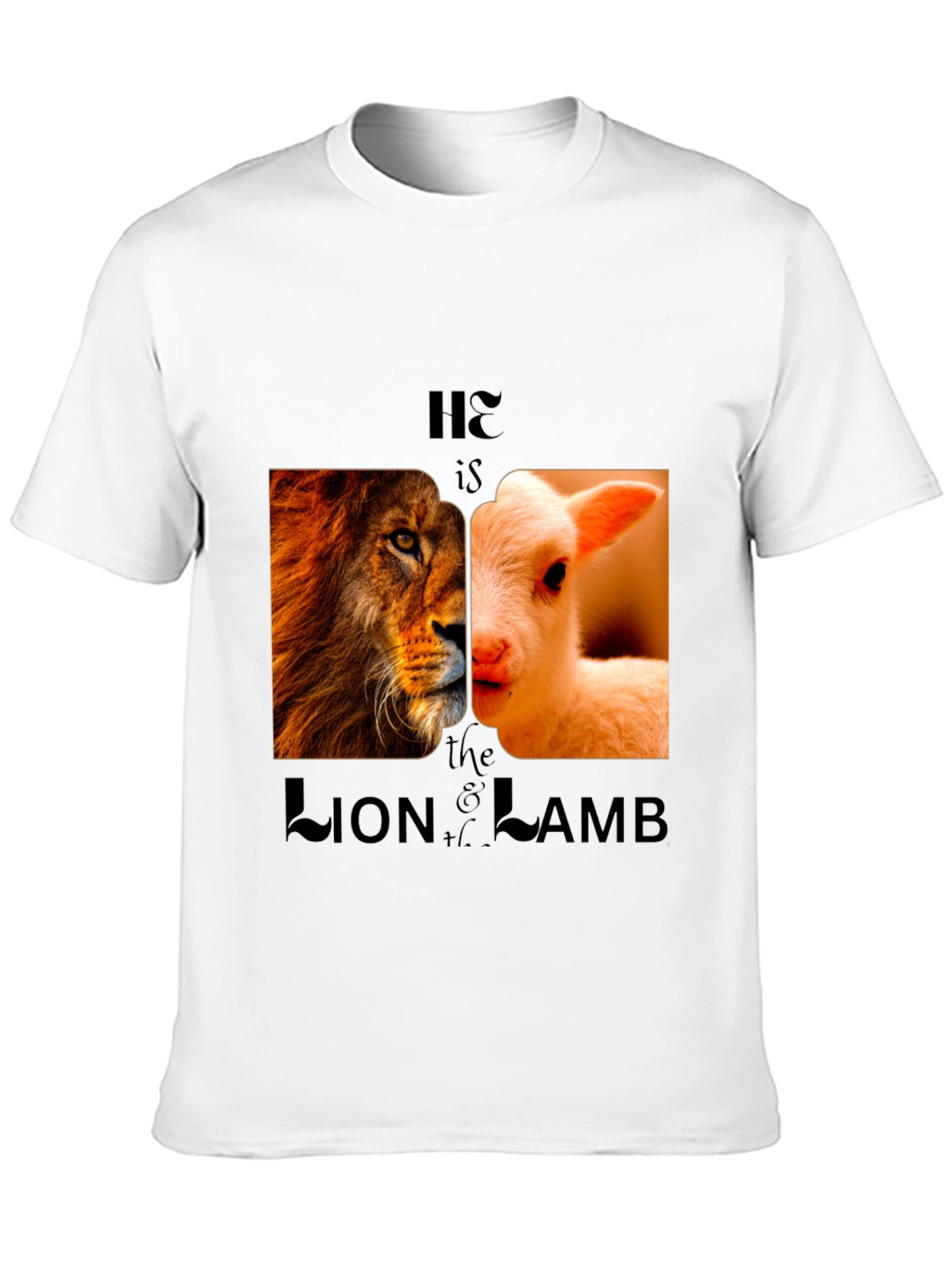 Lion and Lamb Graphic Tee - Christian Inspired Design