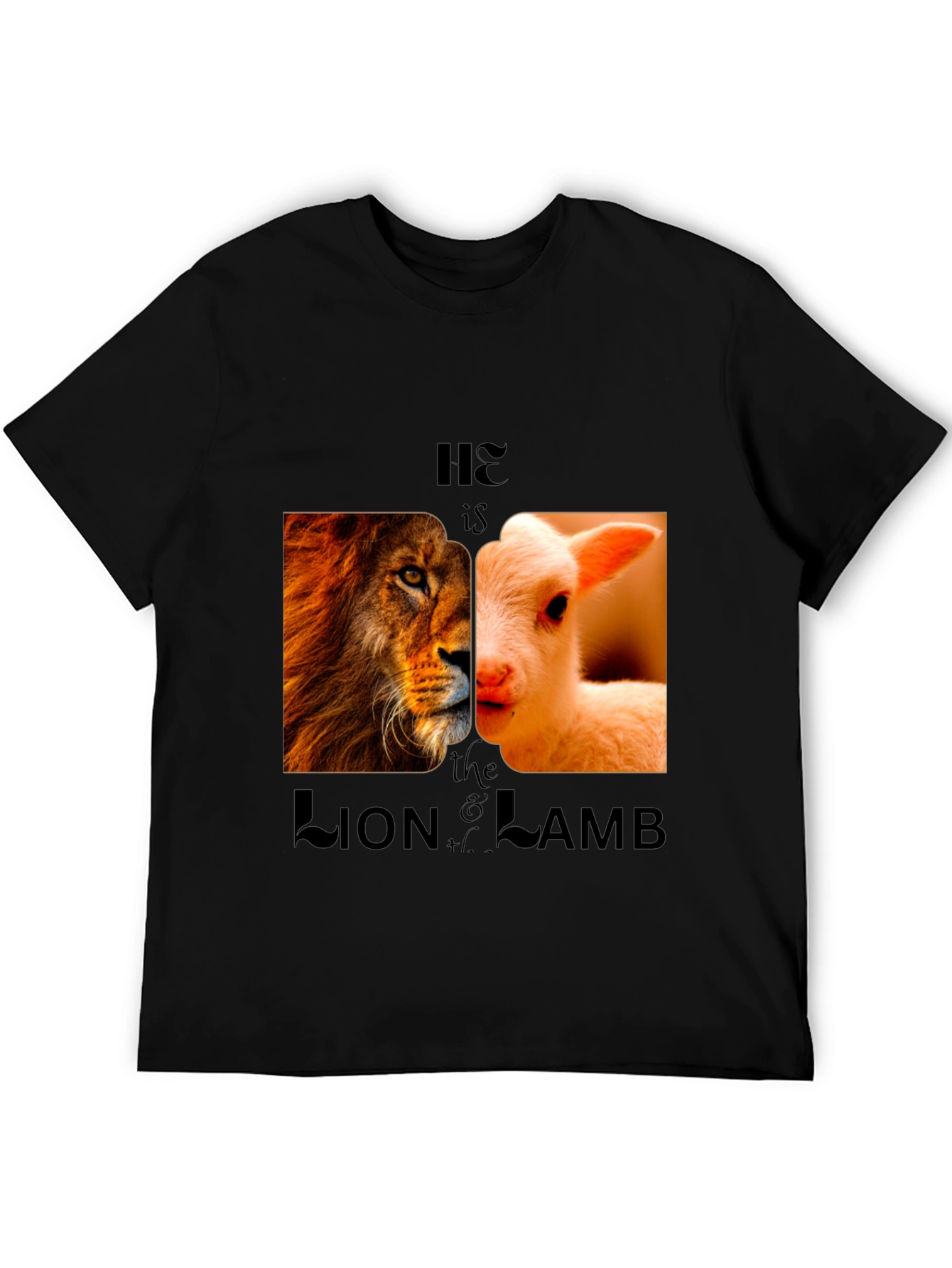 Lion and Lamb Graphic Tee - Christian Inspired Design