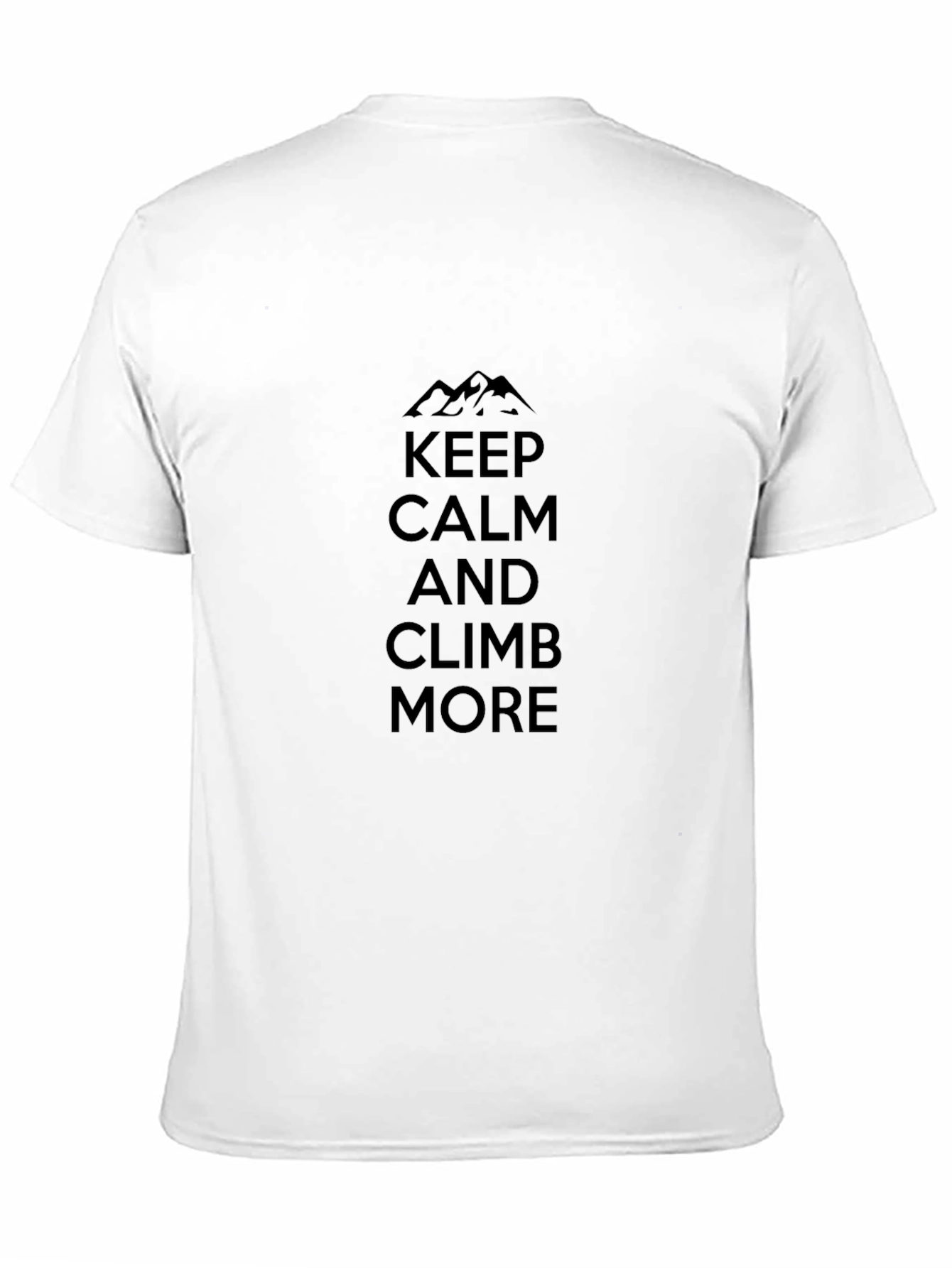 Keep Calm Climb More Black Graphic Tee