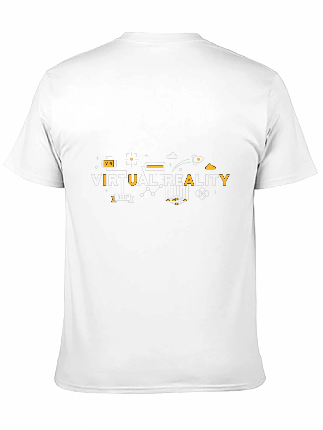Virtual Reality Graphic Tee - Black Cotton T-Shirt