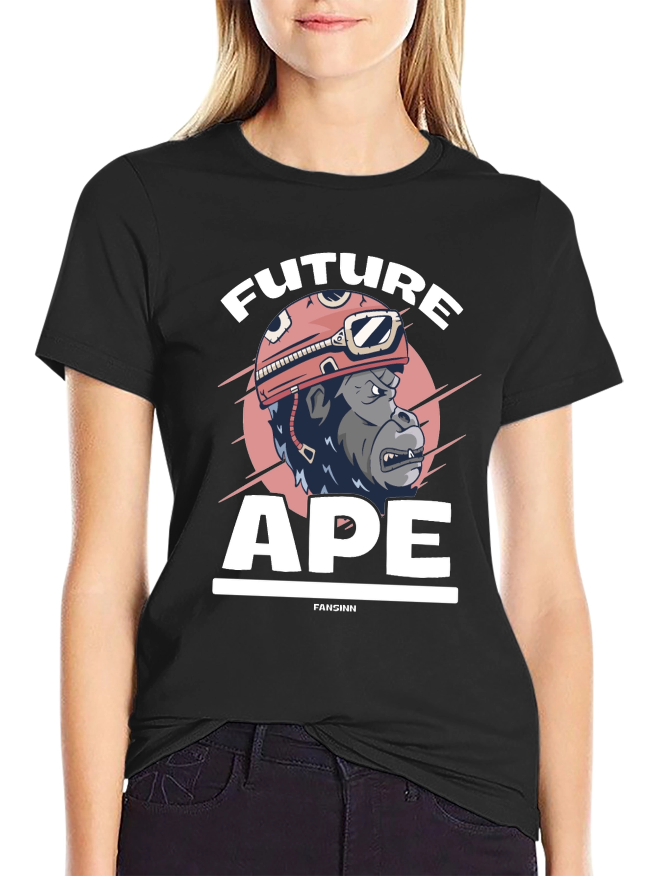 Future Ape T-Shirt - Black Graphic Tee