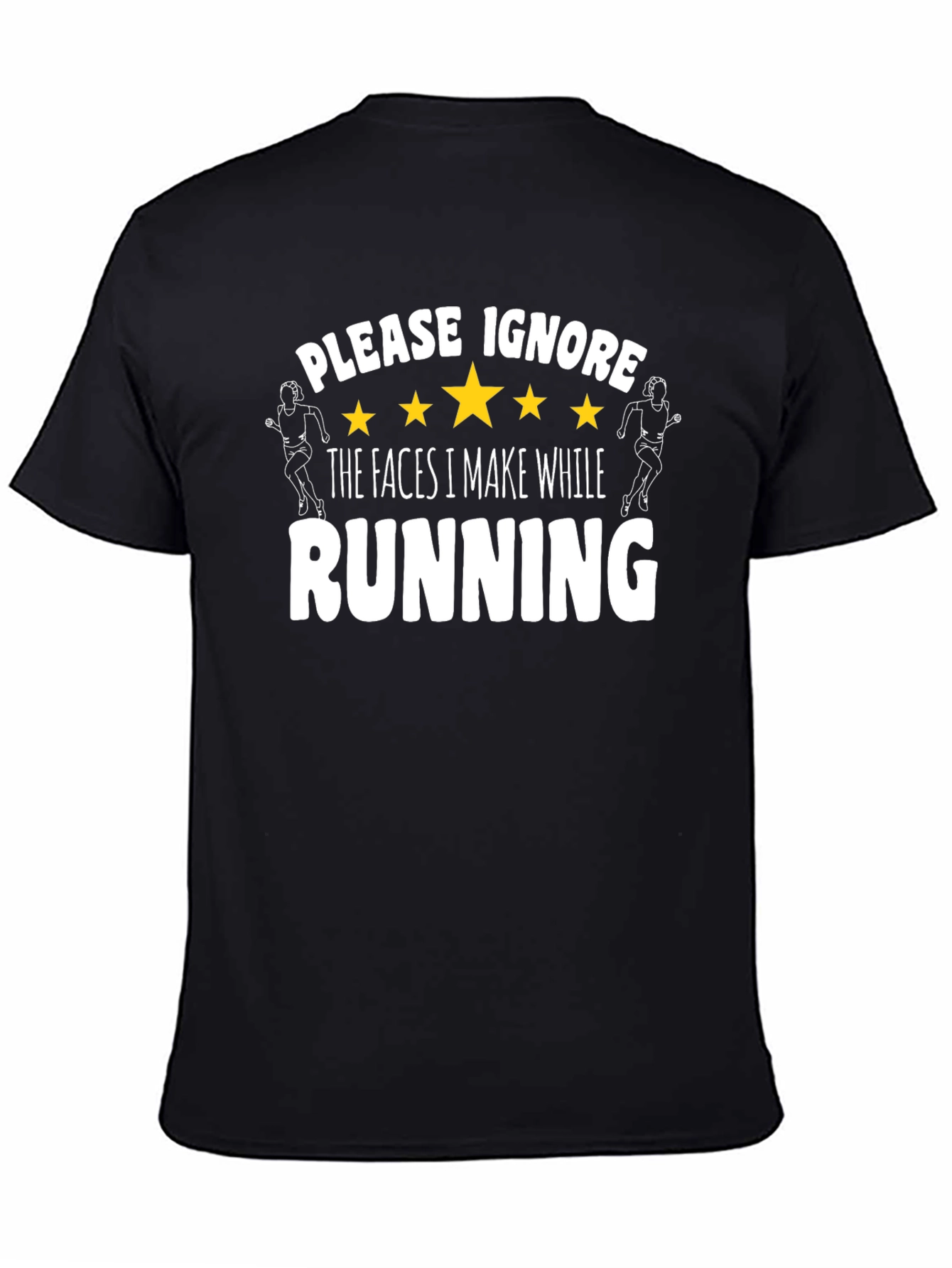 Funny Running T-Shirt - Please Ignore My Faces