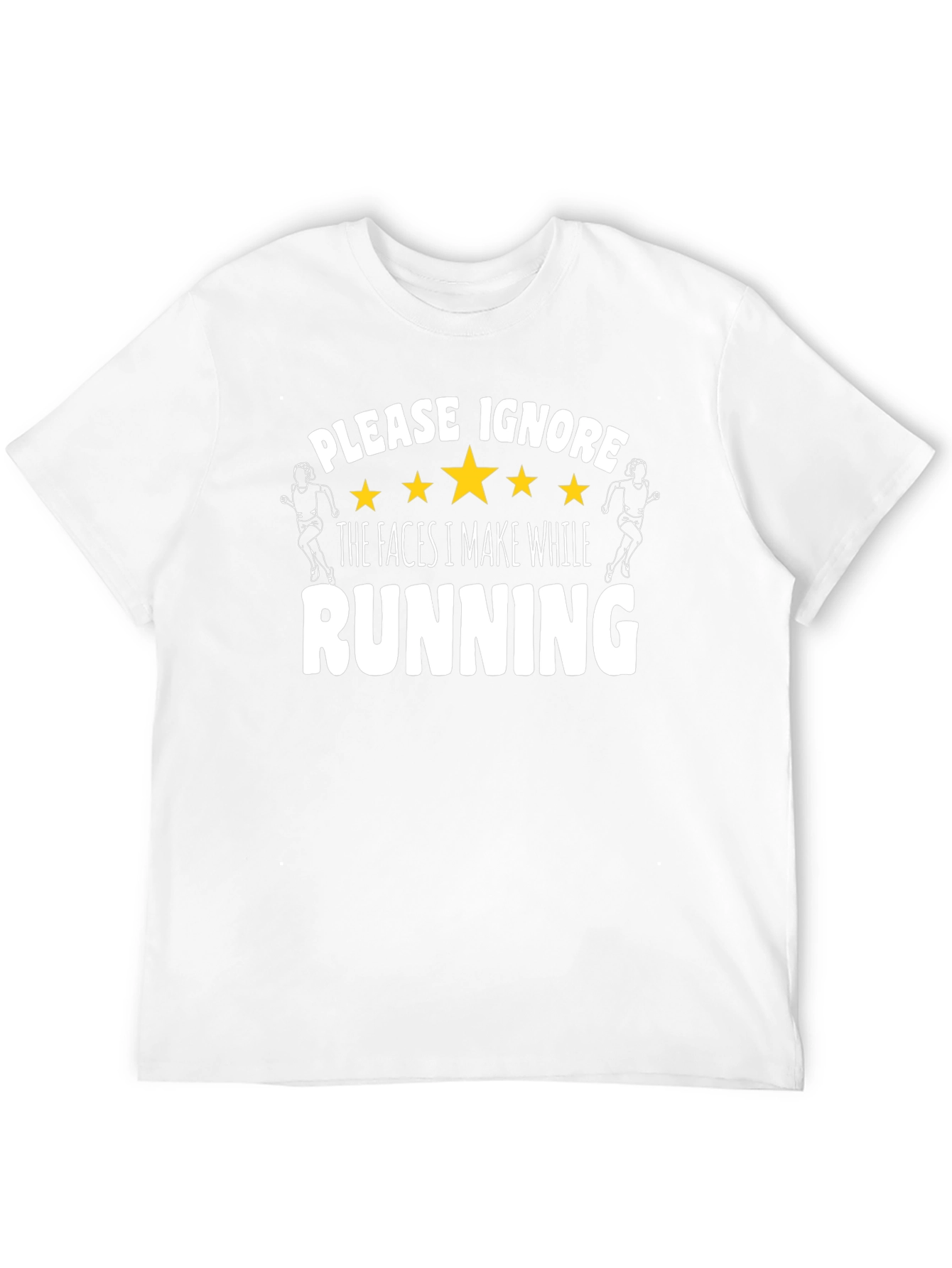 Funny Running T-Shirt - Please Ignore My Faces