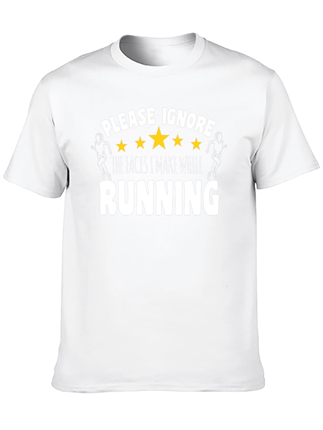 Funny Running T-Shirt - Please Ignore My Faces