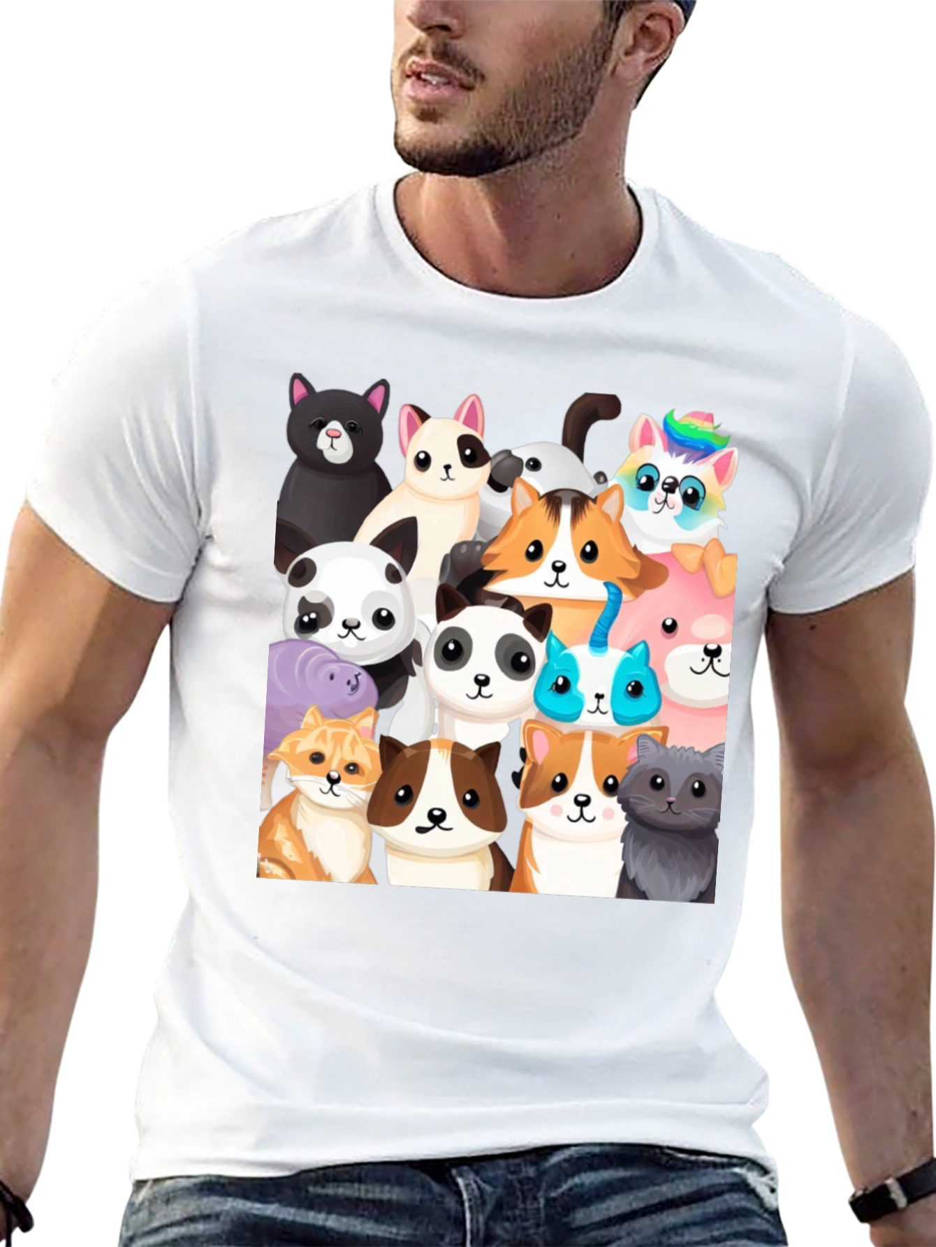Cartoon Animal Print Tee