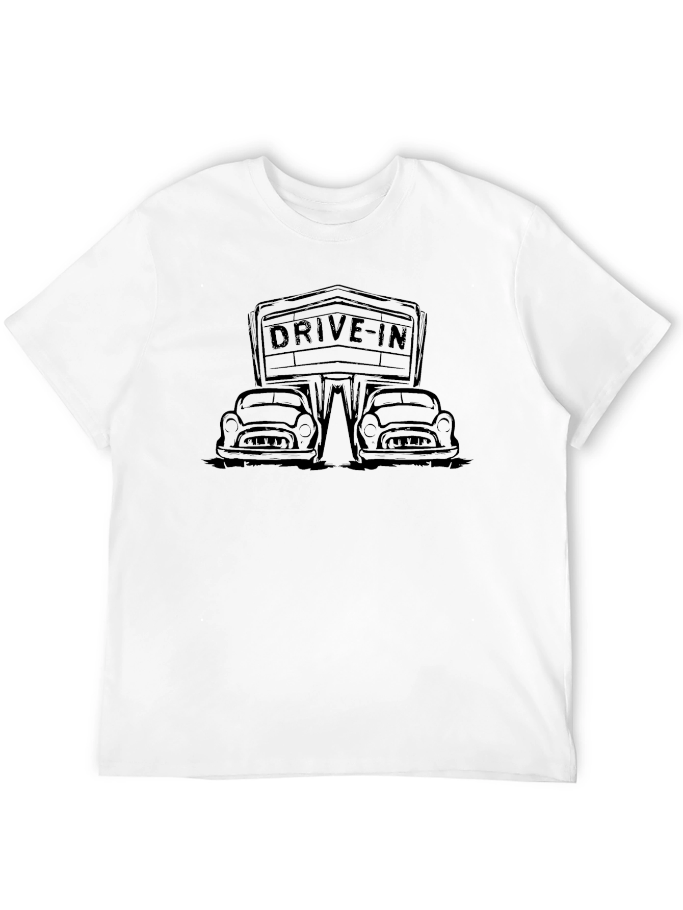 Drive-In Movie T-Shirt - Retro Classic Cars