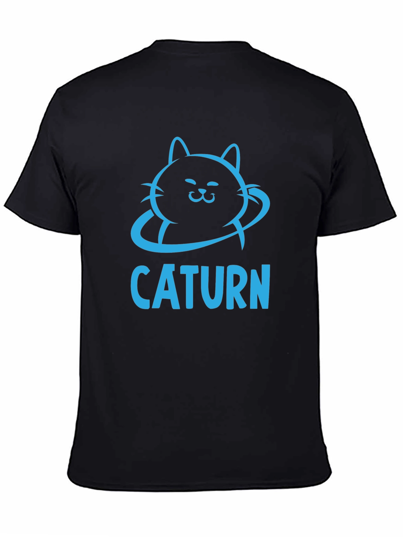 Caturn Graphic T-Shirt - Cool Cat Planet Tee