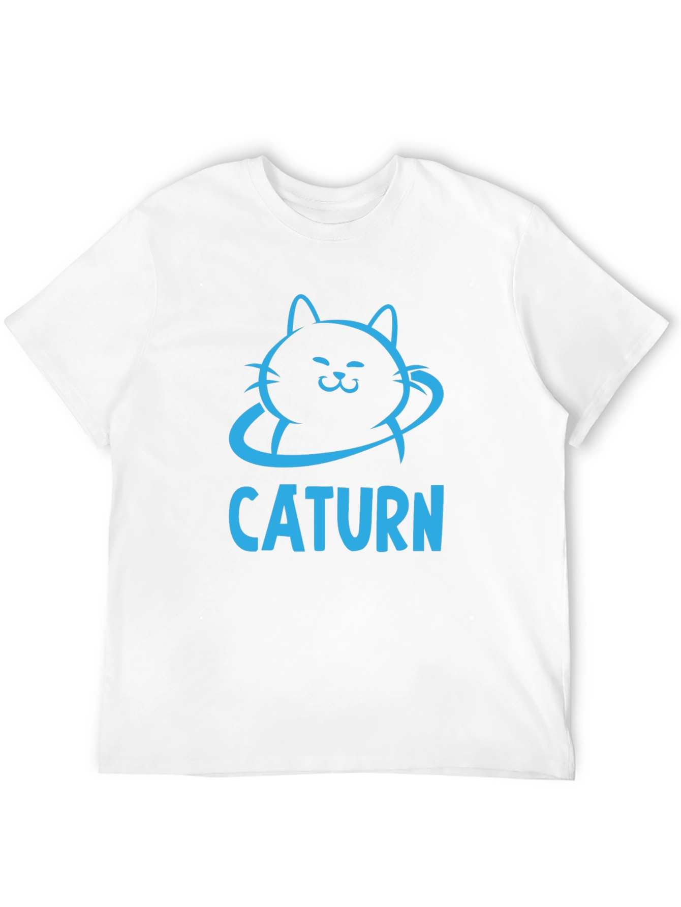 Caturn Graphic T-Shirt - Cool Cat Planet Tee