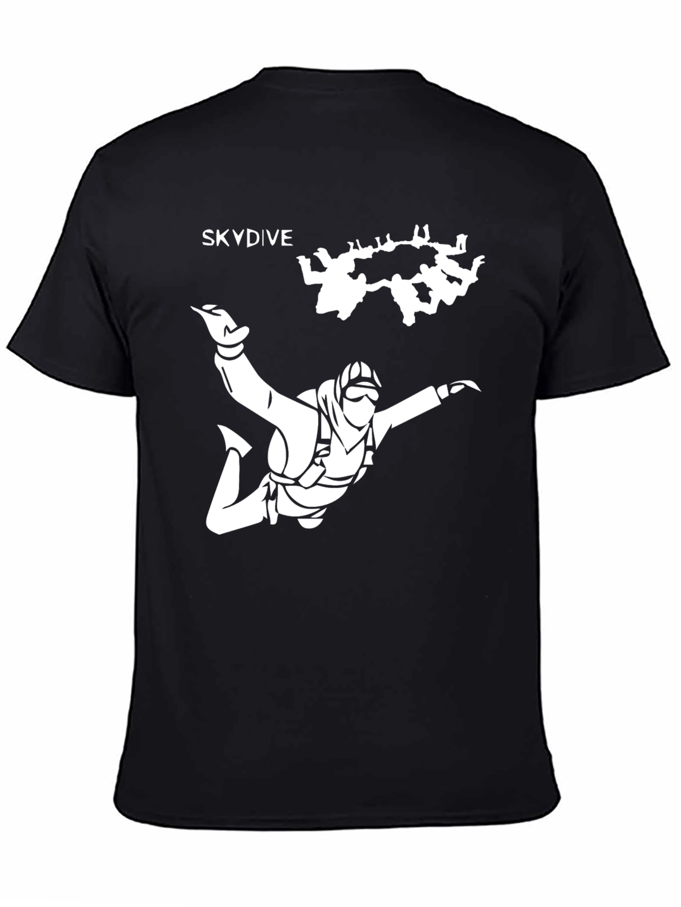 Skydive Graphic Black T-Shirt
