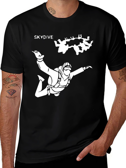 Skydive Graphic Black T-Shirt