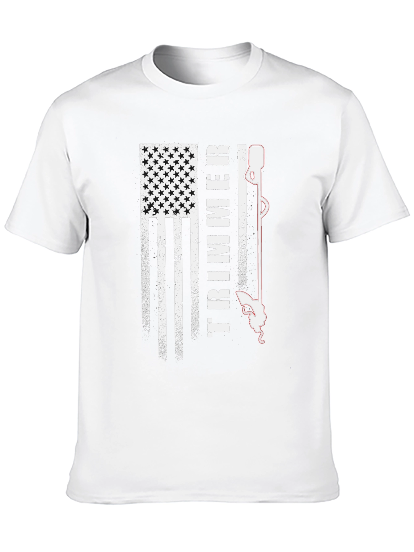 American Flag Trimmer T-Shirt