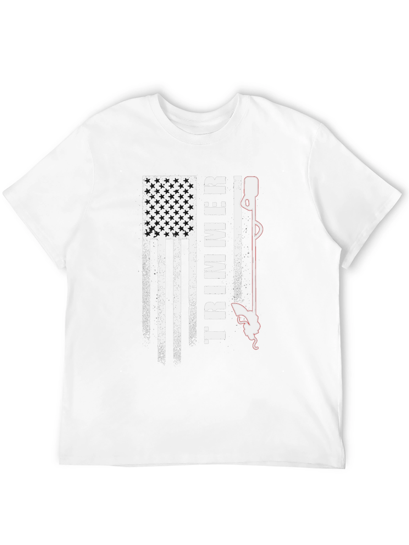 American Flag Trimmer T-Shirt