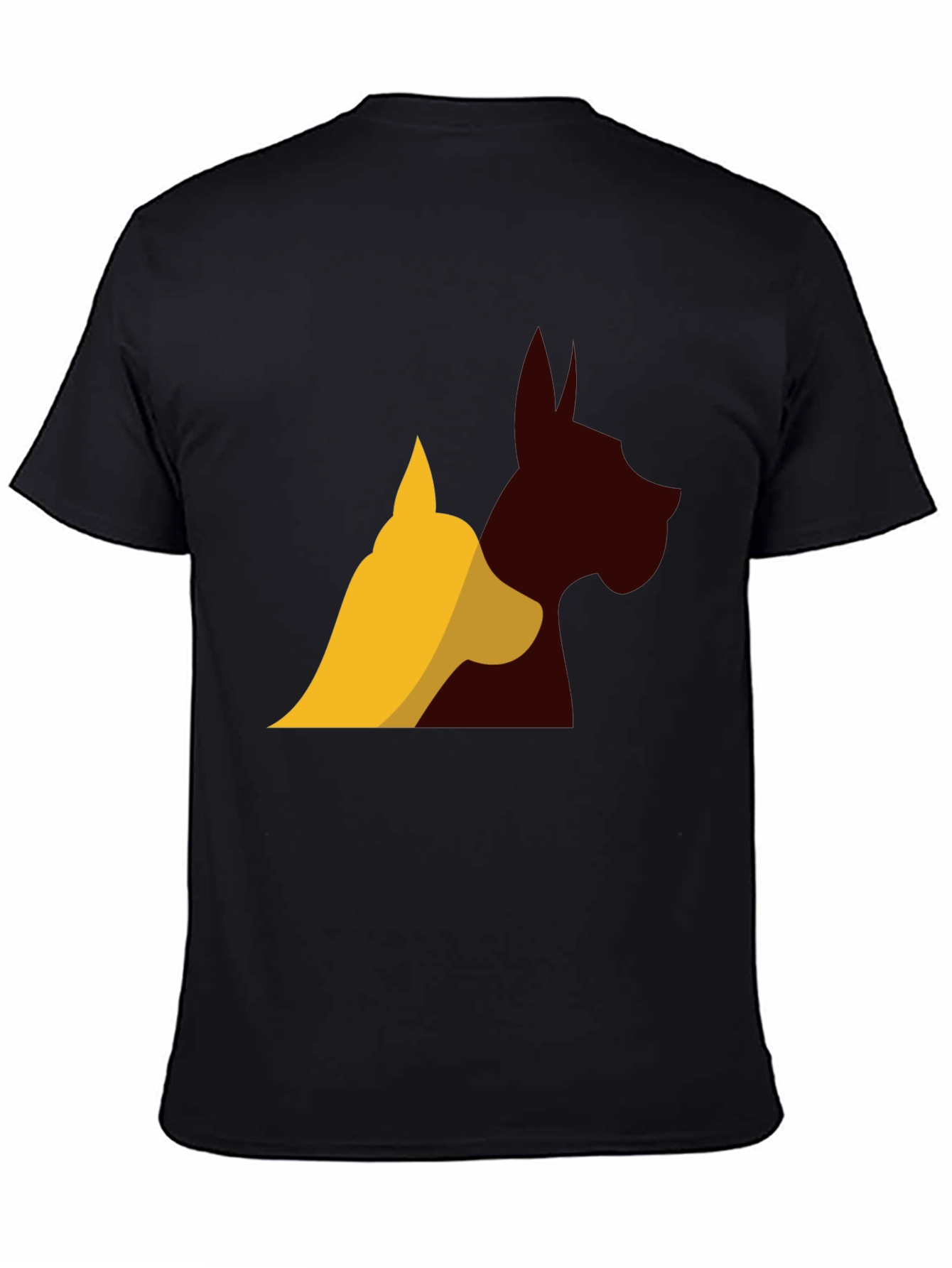 Dog Breed Silhouette Graphic Tee - Black