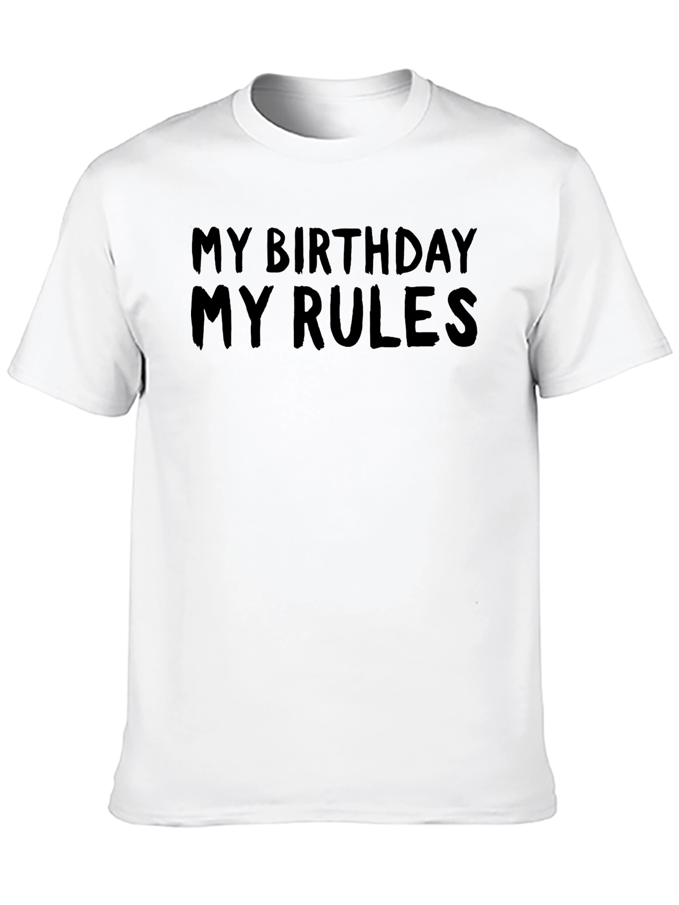 My Birthday My Rules Black Graphic Tee