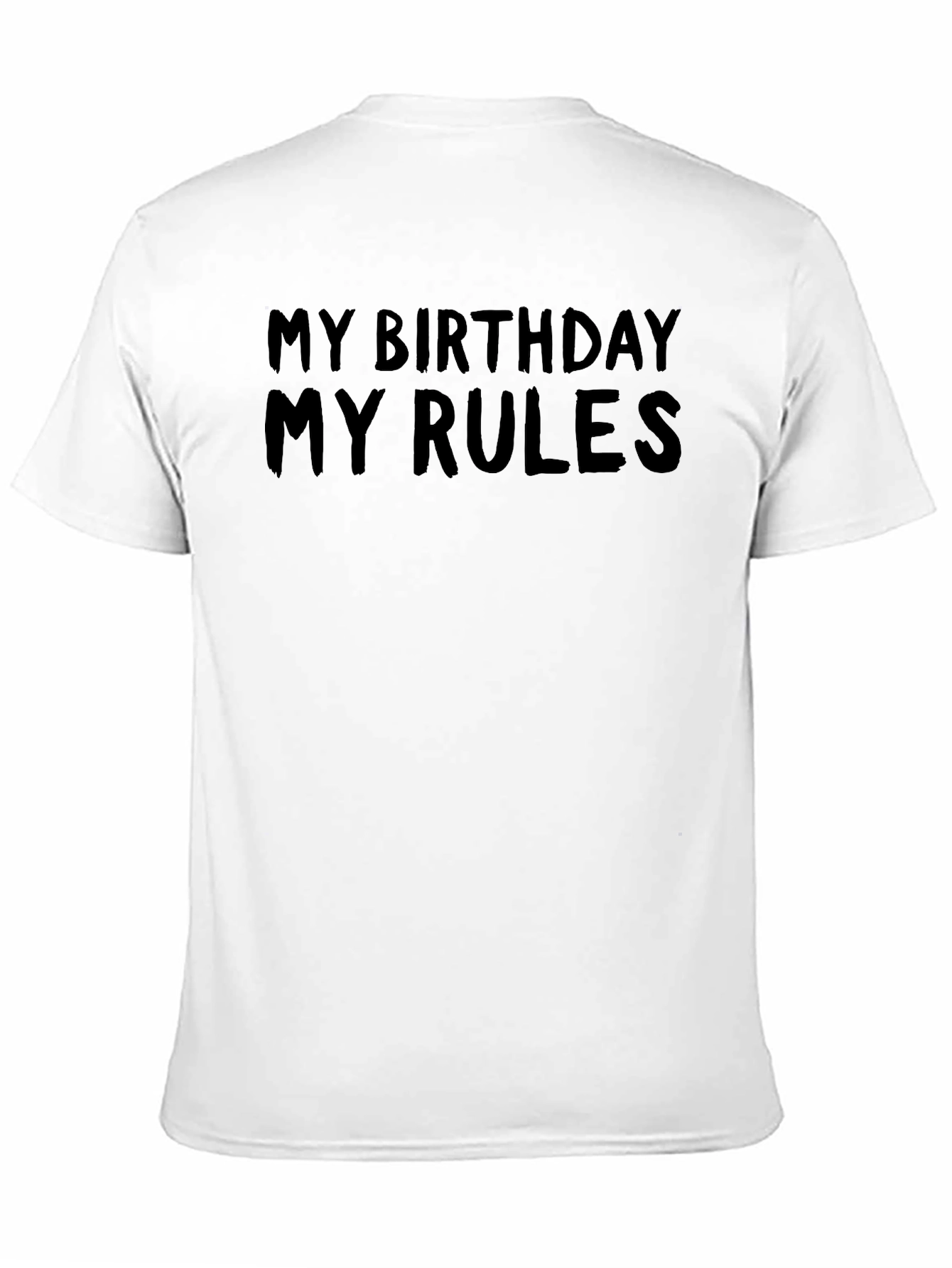 My Birthday My Rules Black Graphic Tee