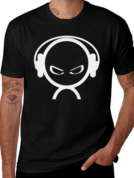 DJ Head Graphic Black T-Shirt