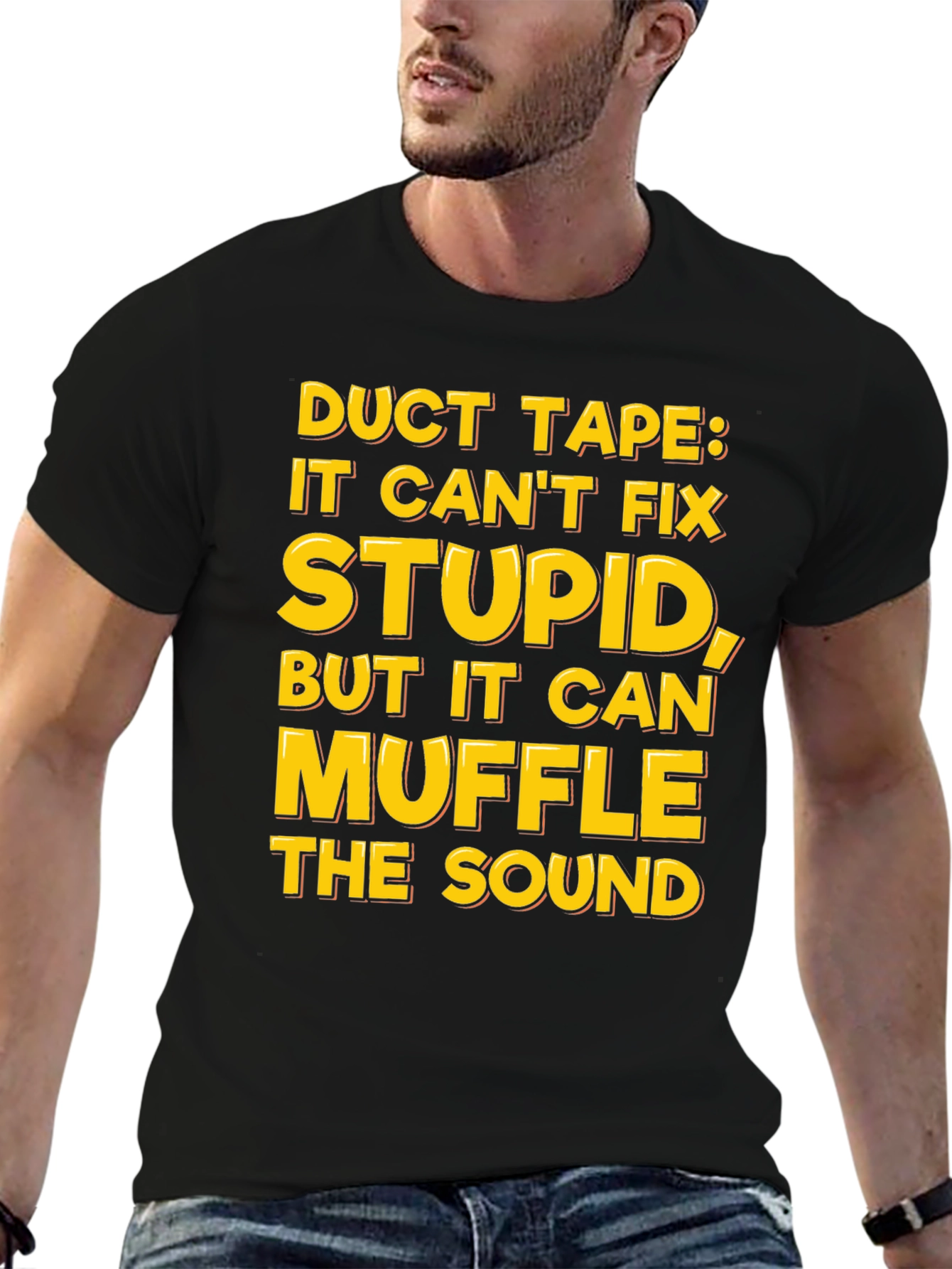 Funny Duct Tape Graphic T-Shirt