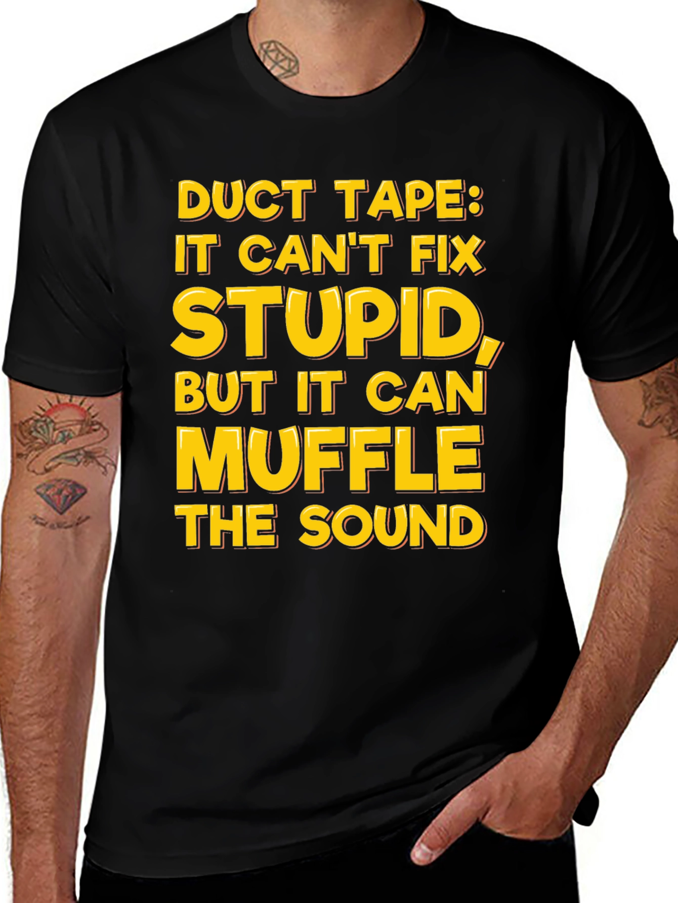Funny Duct Tape Graphic T-Shirt