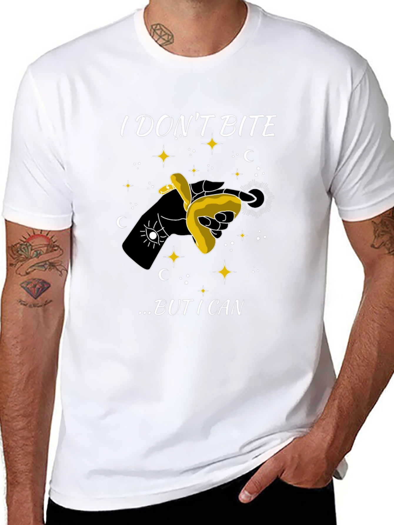I Dont Bite T-Shirt - Funny Graphic Tee