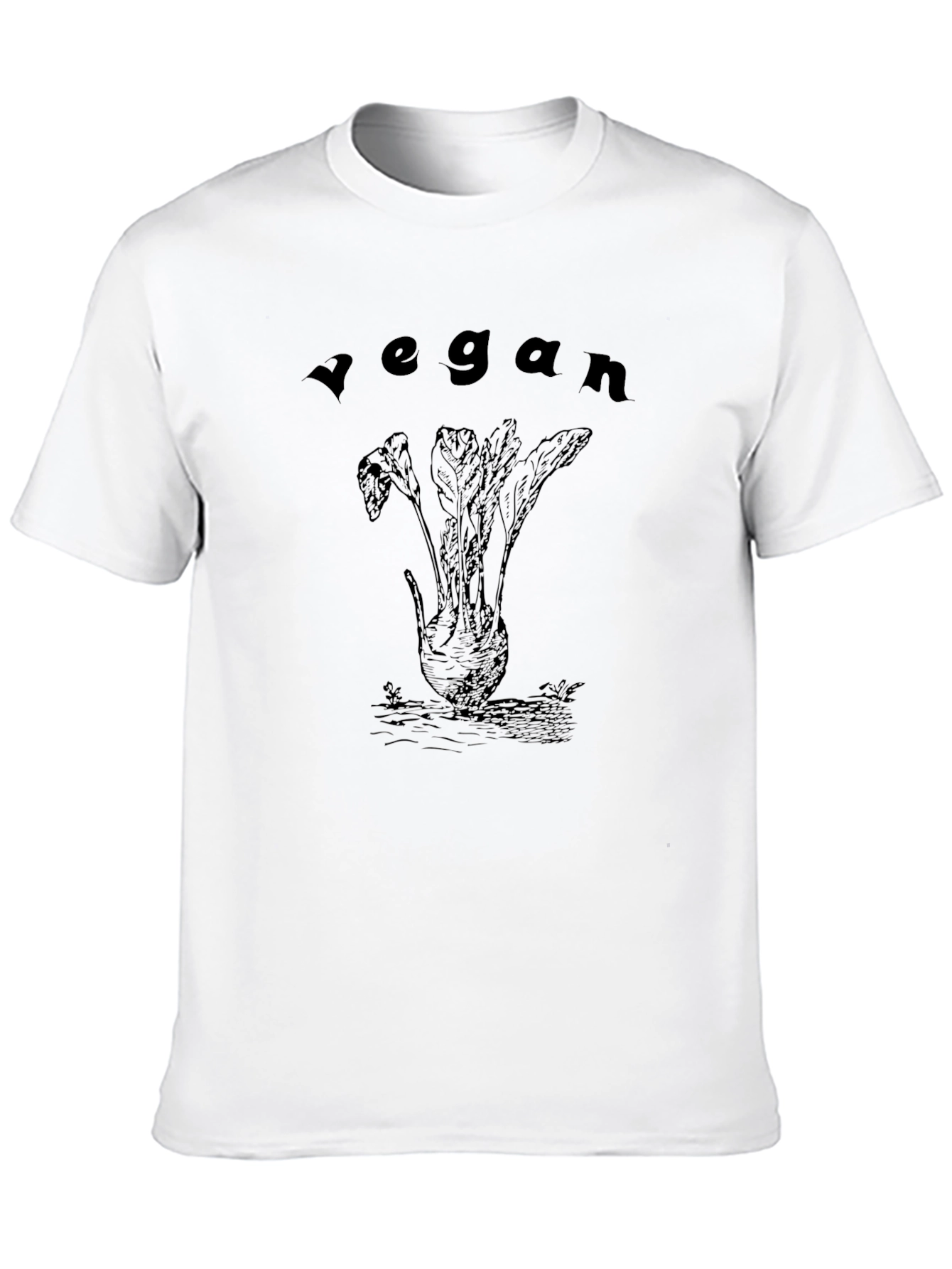 Vegan Beet Graphic T-Shirt - Unisex Black Tee