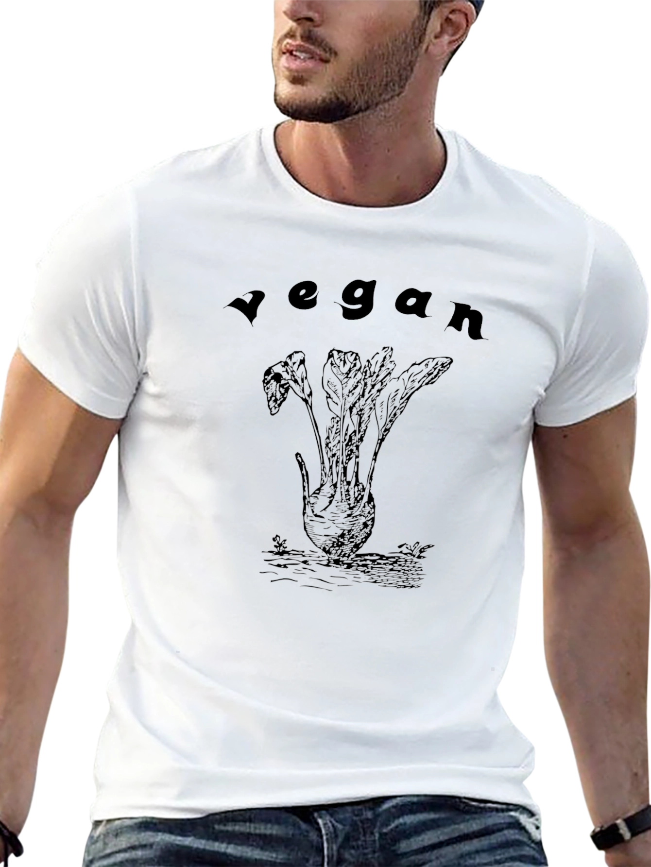 Vegan Beet Graphic T-Shirt - Unisex Black Tee