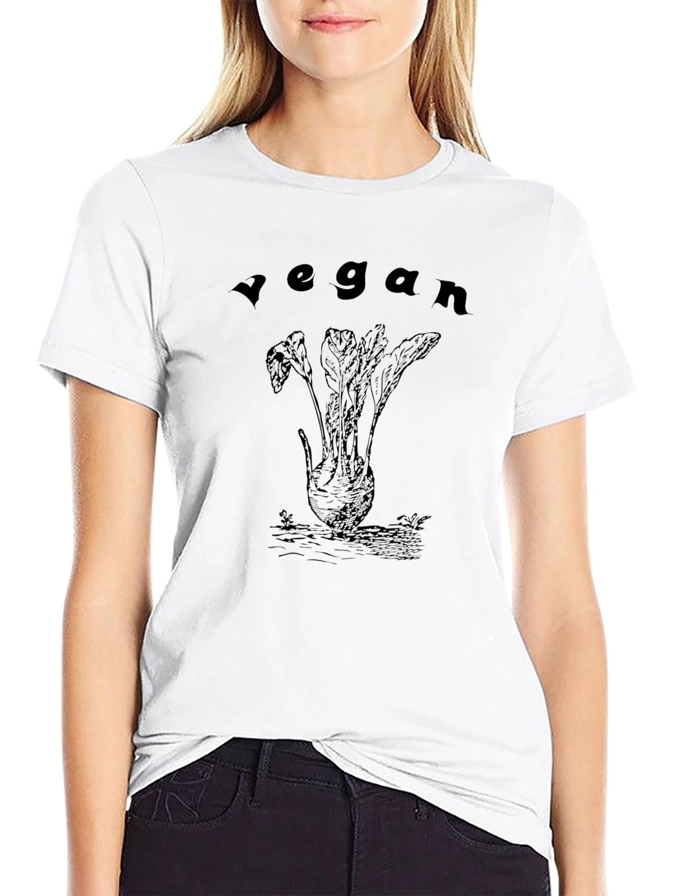 Vegan Beet Graphic T-Shirt - Unisex Black Tee