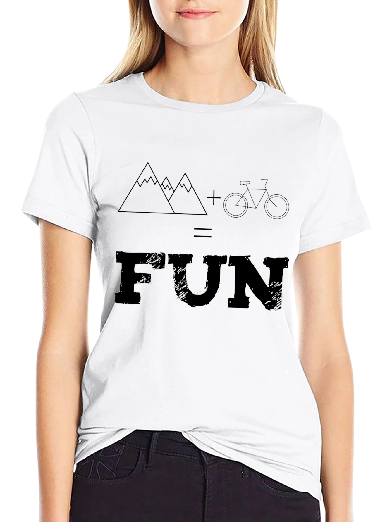 Mountain Bike FUN Graphic Tee - Black