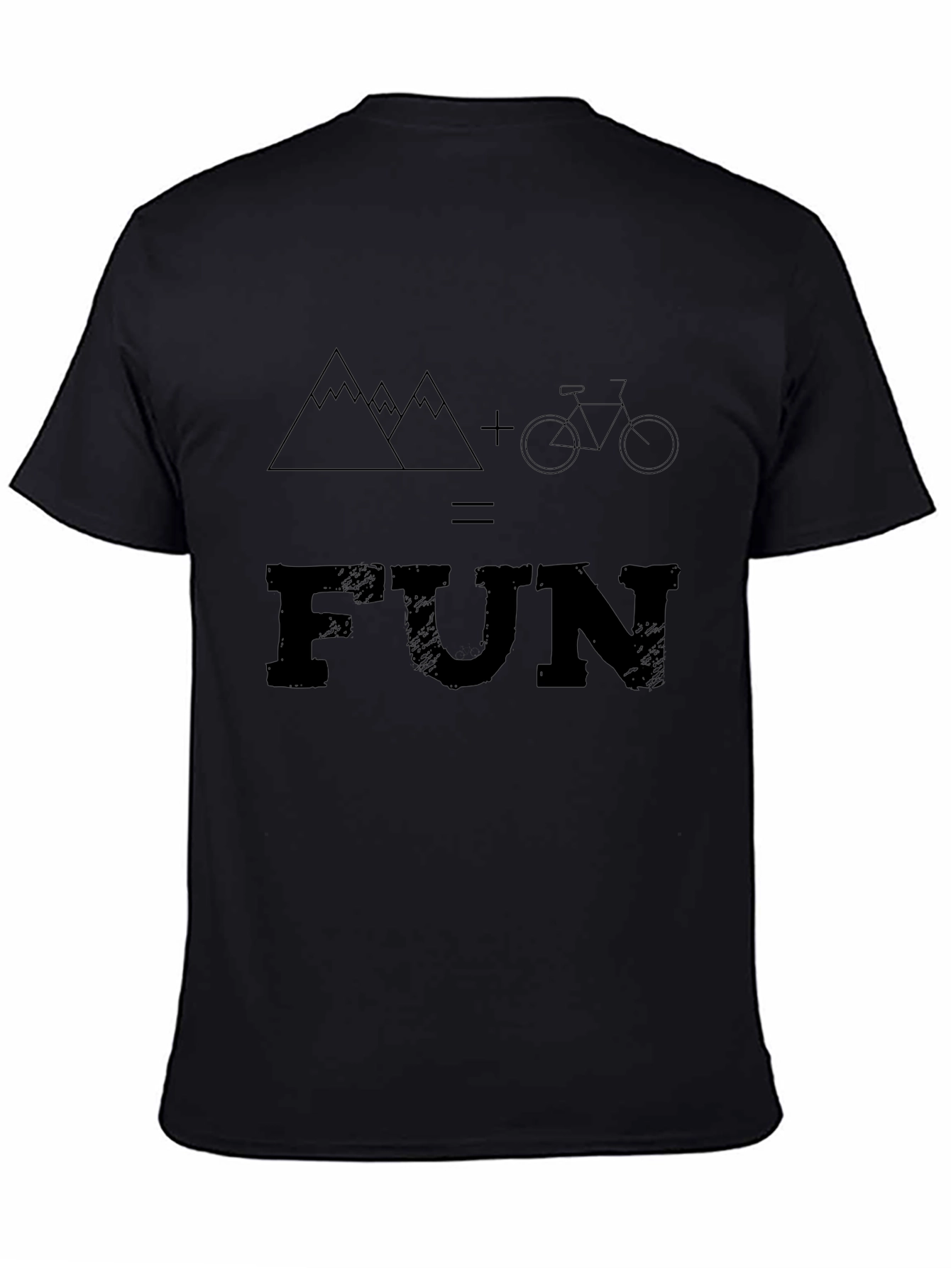 Mountain Bike FUN Graphic Tee - Black
