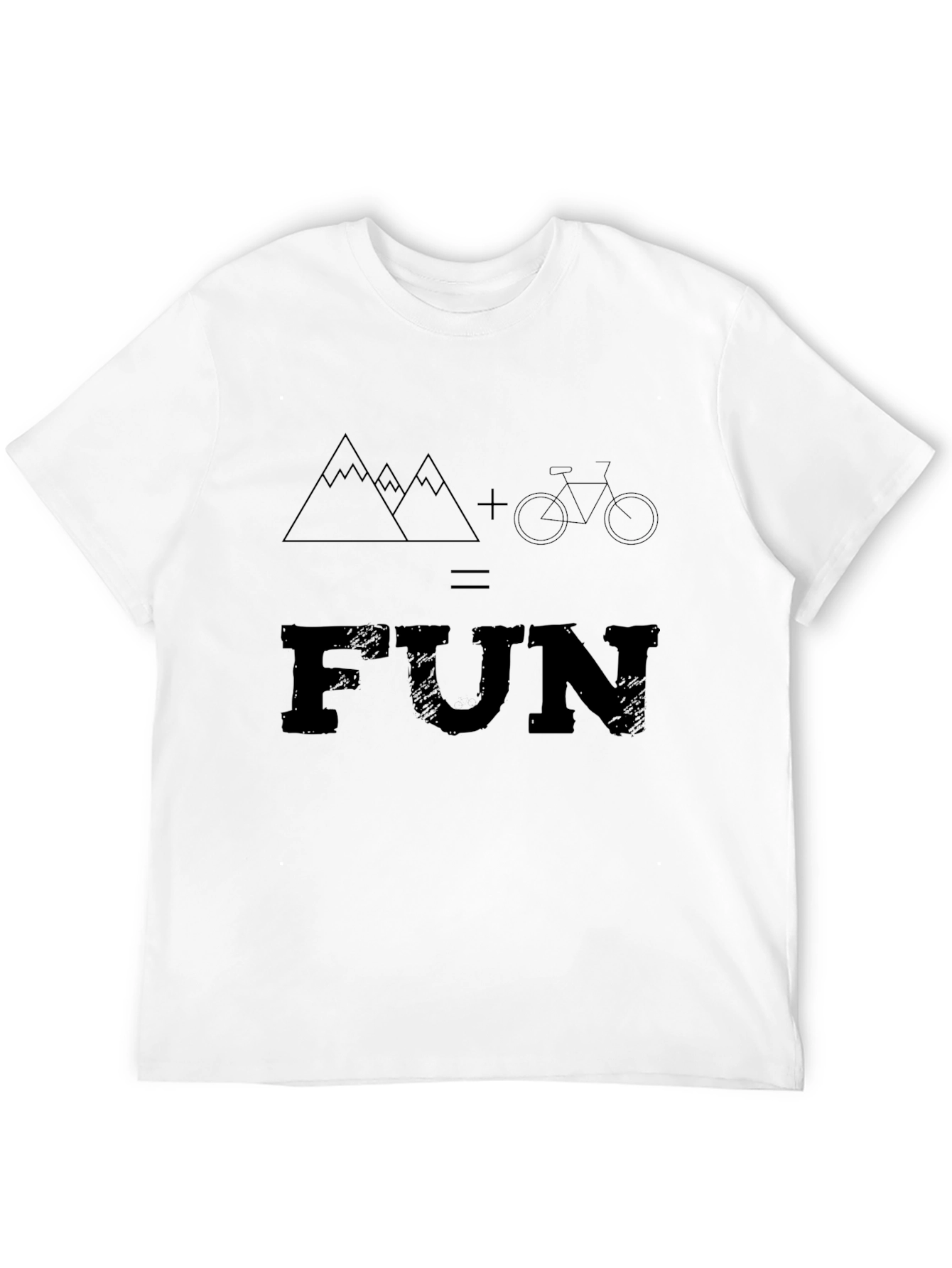 Mountain Bike FUN Graphic Tee - Black