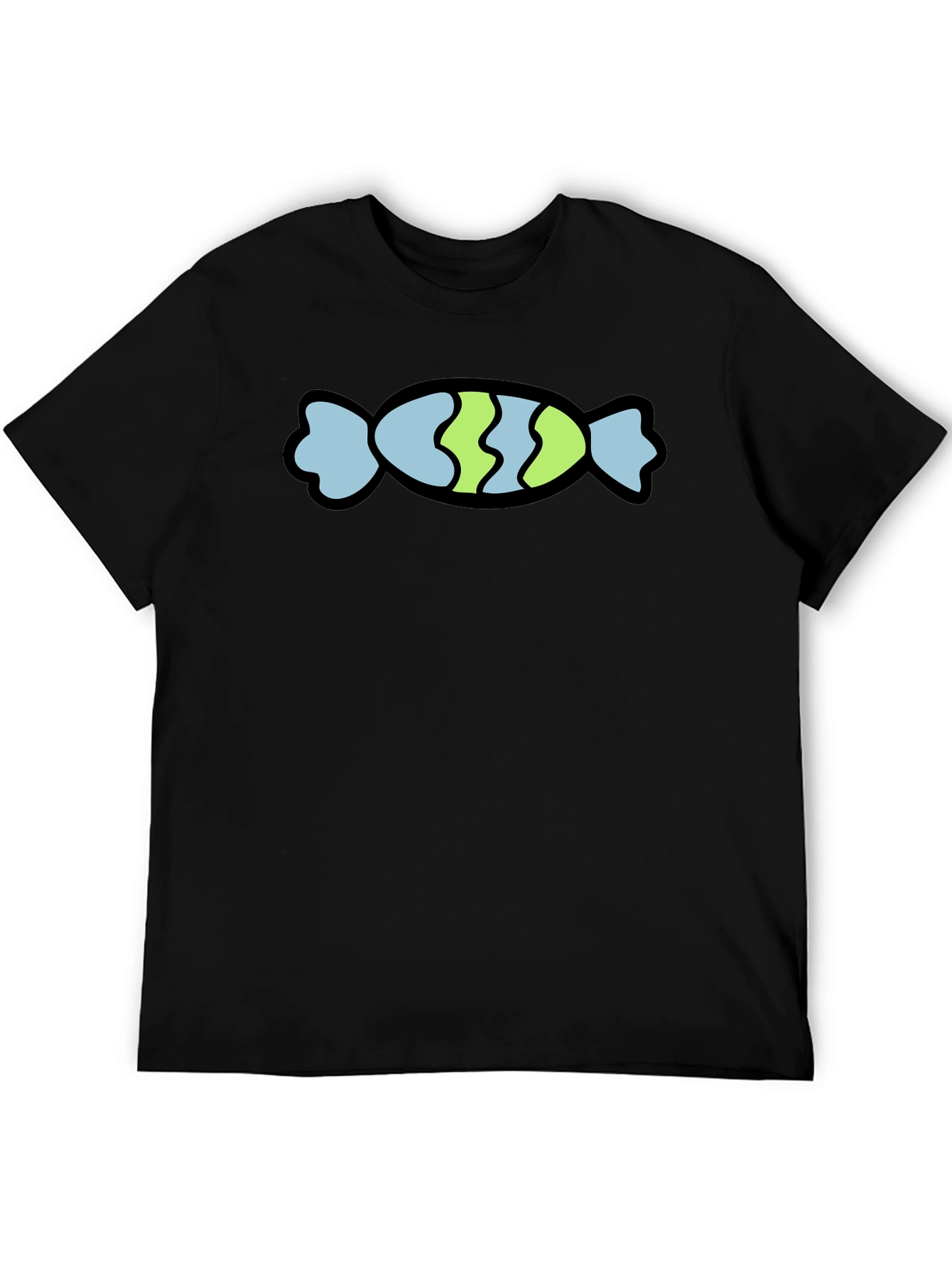 Candy Graphic T-Shirt - Black Cotton Tee