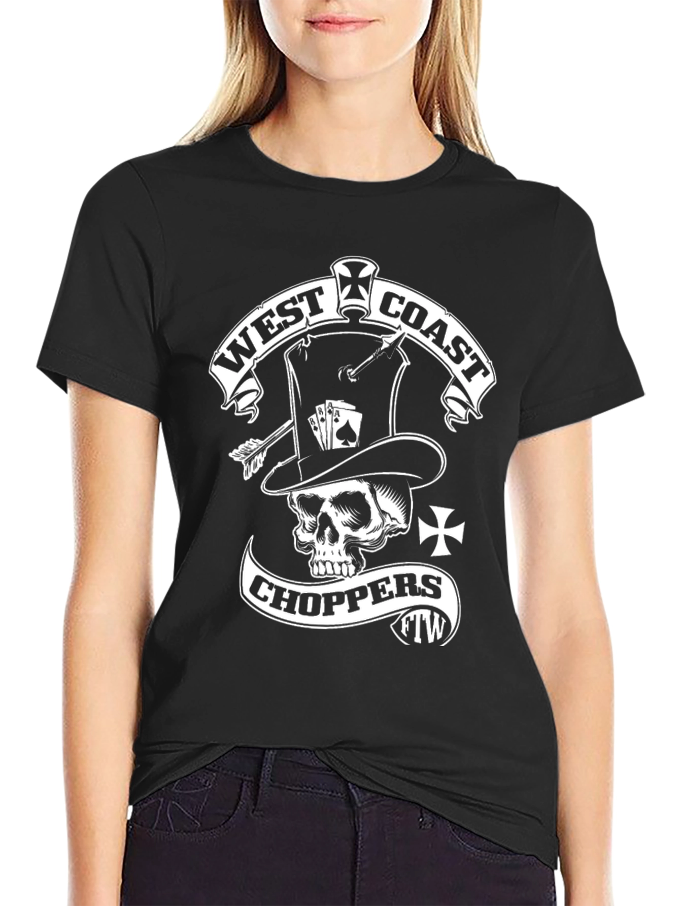 West Coast Choppers Skull Graphic Tee