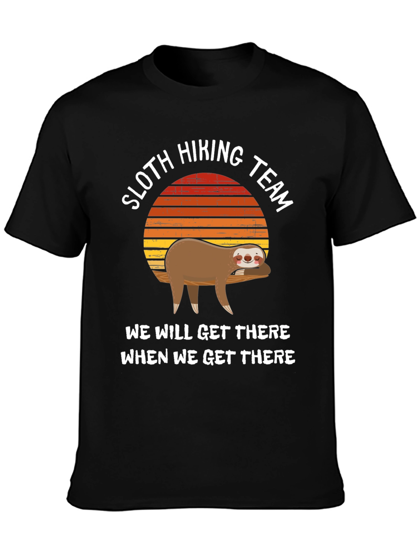 Sloth Hiking Team T-Shirt - Relaxed Adventure Tee
