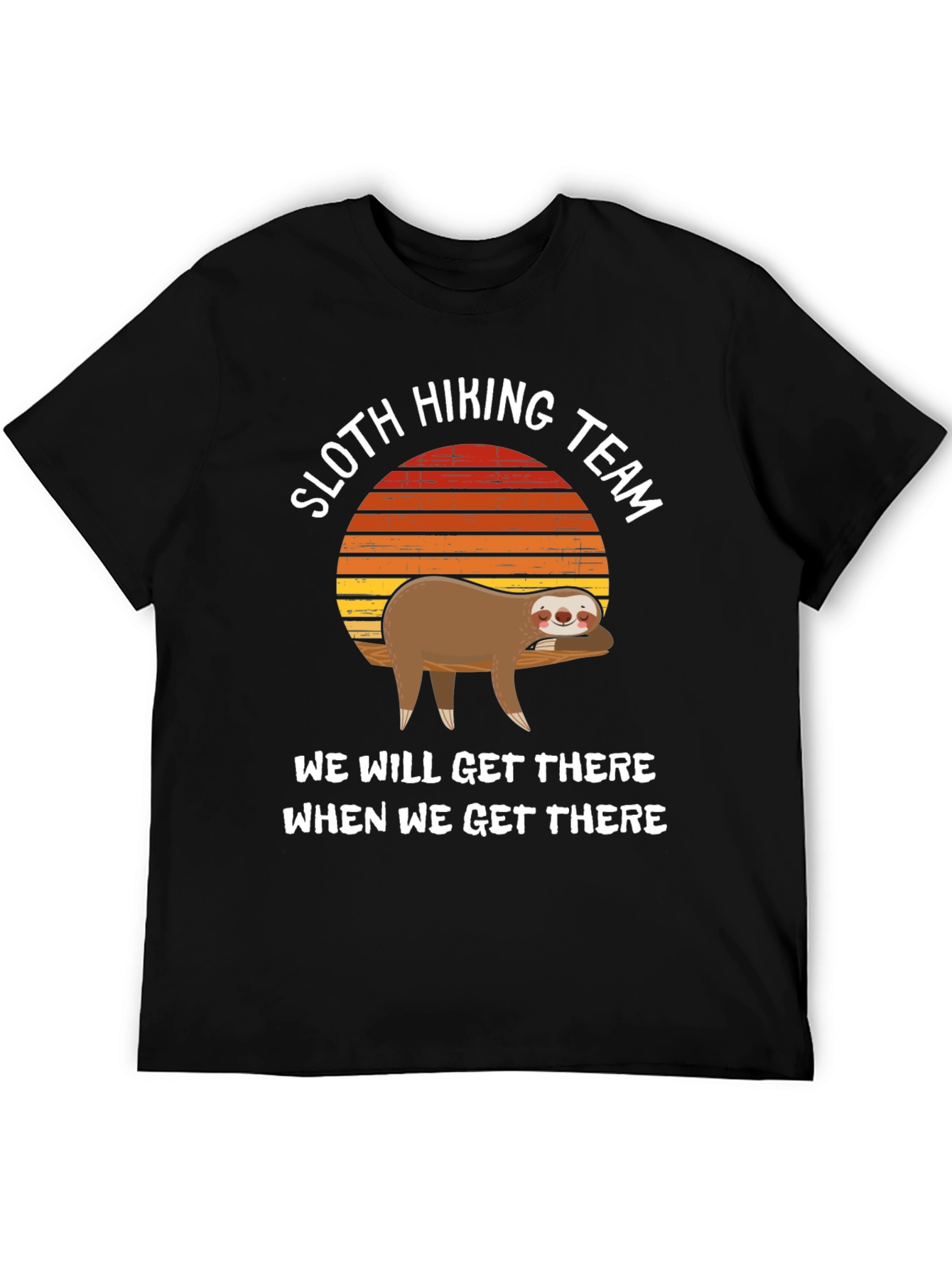 Sloth Hiking Team T-Shirt - Relaxed Adventure Tee