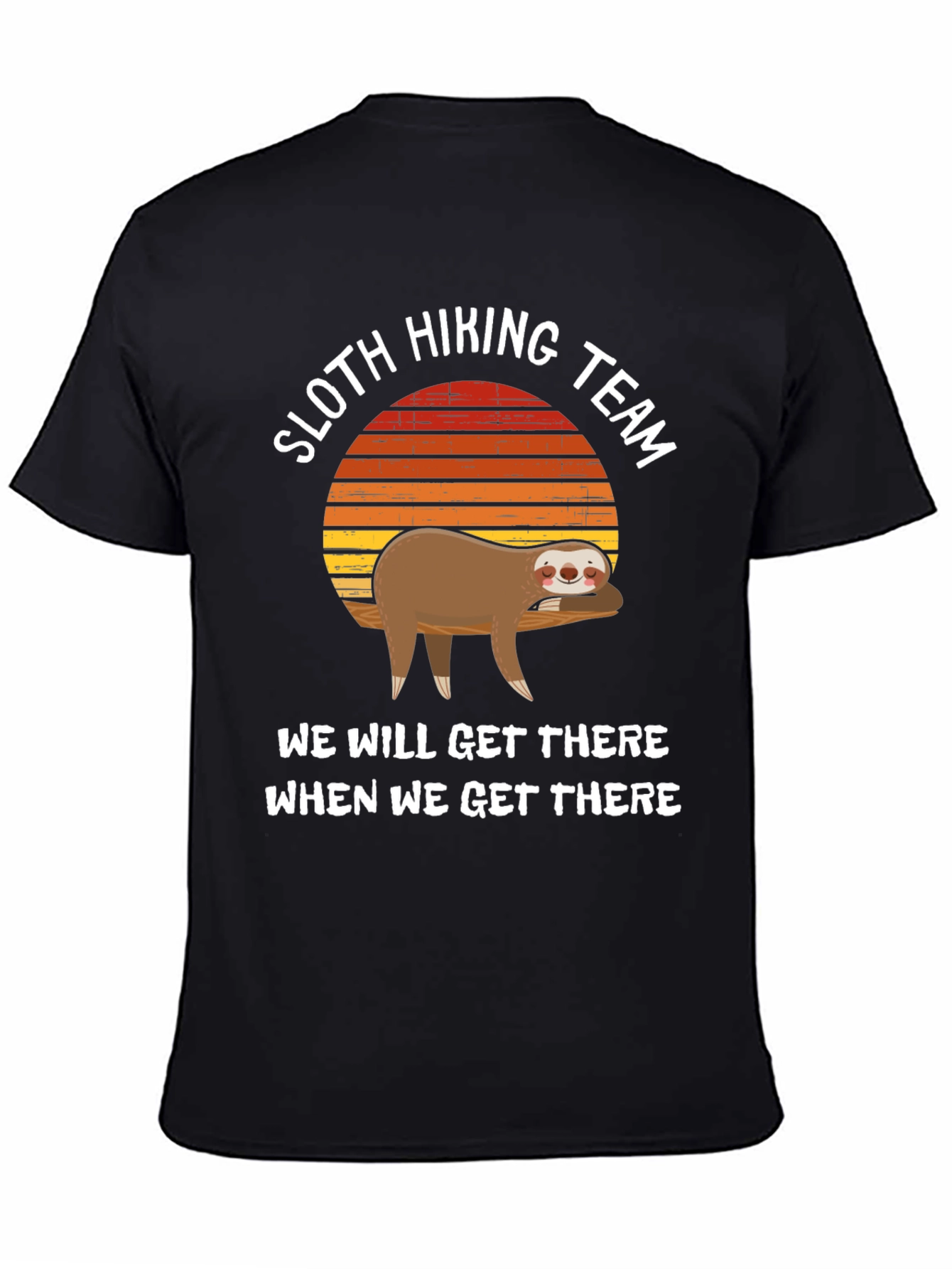 Sloth Hiking Team T-Shirt - Relaxed Adventure Tee