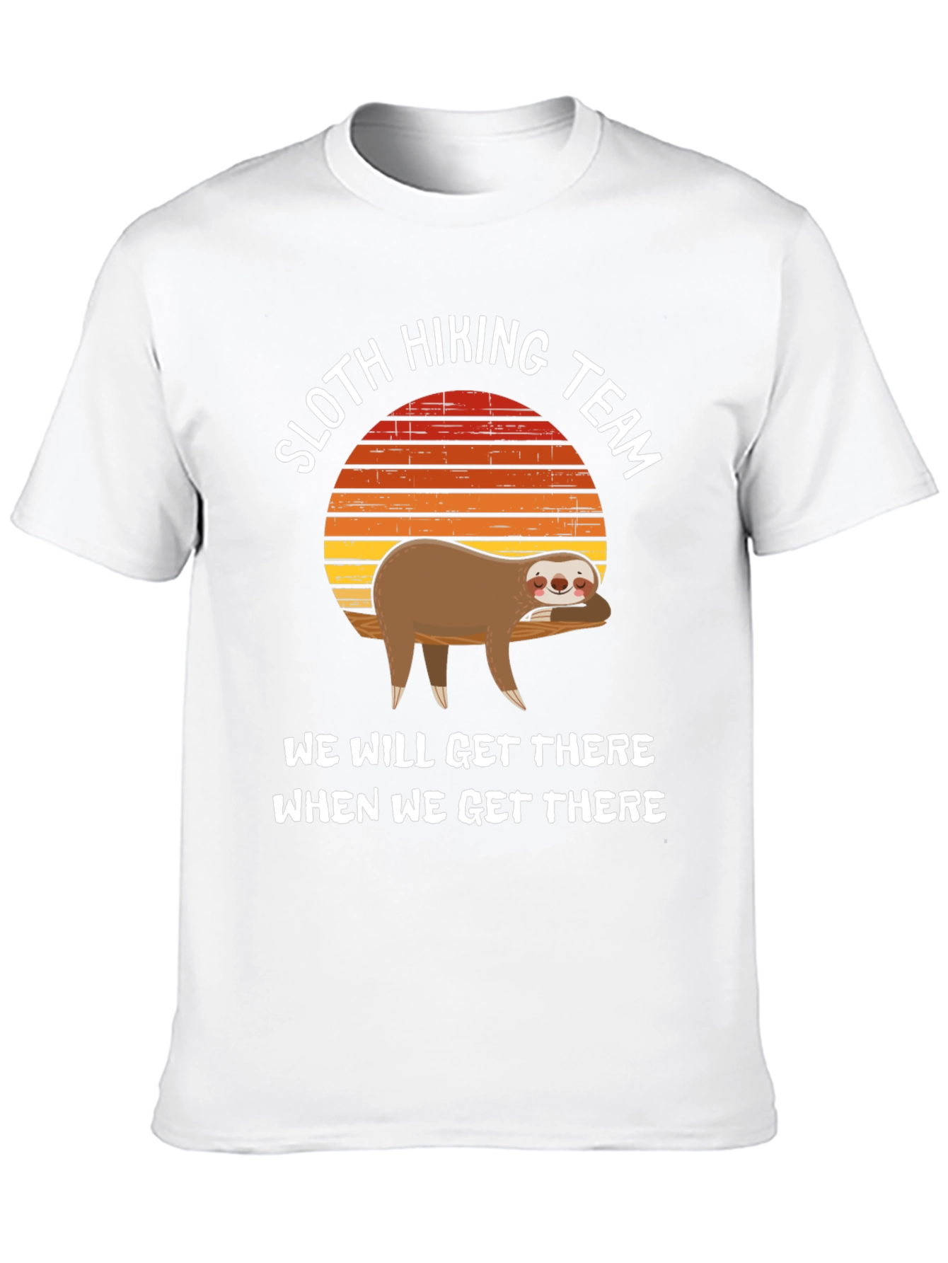 Sloth Hiking Team T-Shirt - Relaxed Adventure Tee