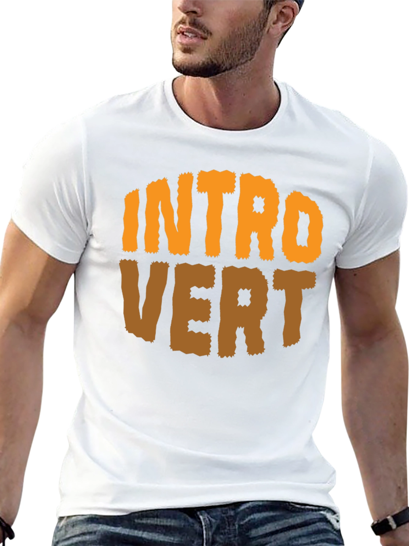 Introvert Graphic T-Shirt - Black