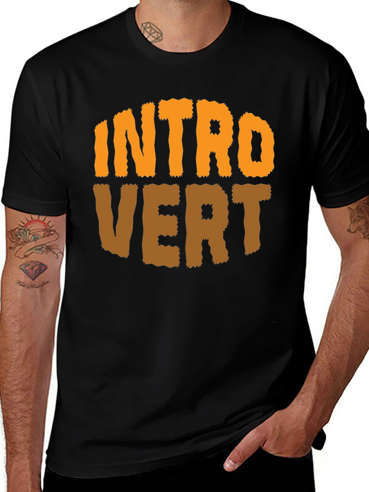 Introvert Graphic T-Shirt - Black