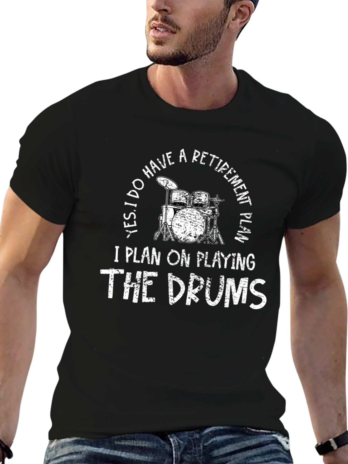 Drummer Retirement Plan Graphic Tee
