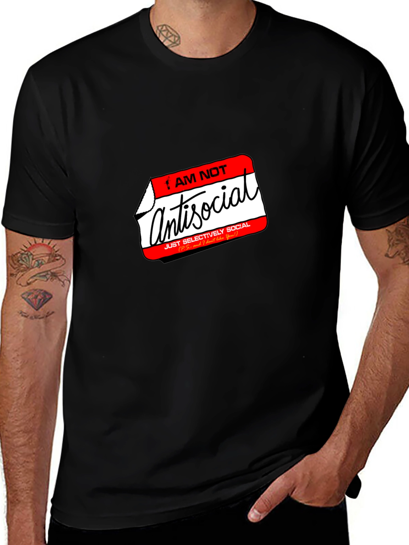 Antisocial T-Shirt - Selectively Social Funny Tee