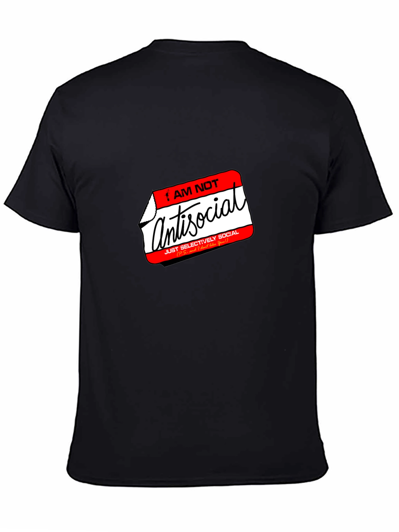 Antisocial T-Shirt - Selectively Social Funny Tee