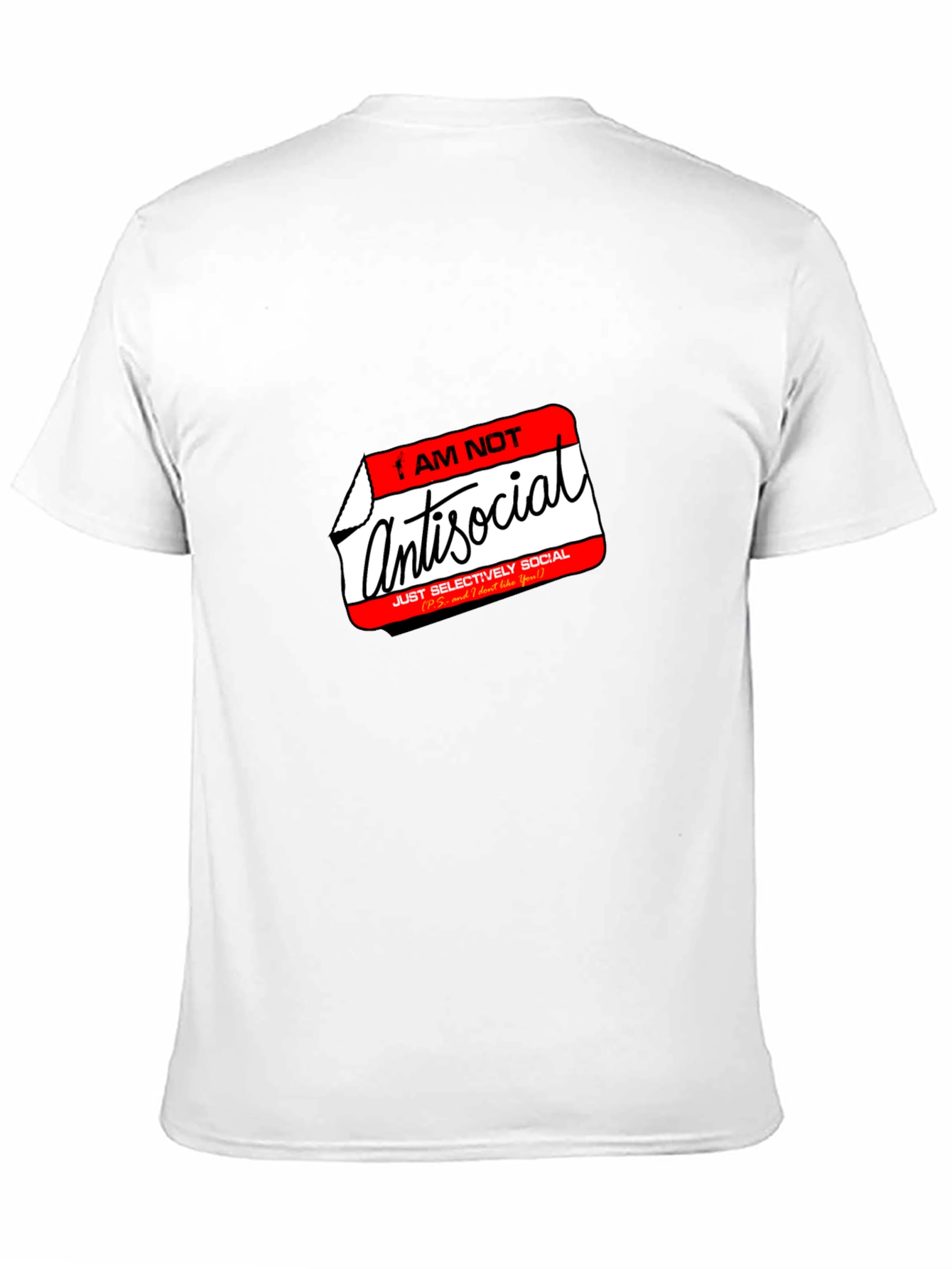 Antisocial T-Shirt - Selectively Social Funny Tee