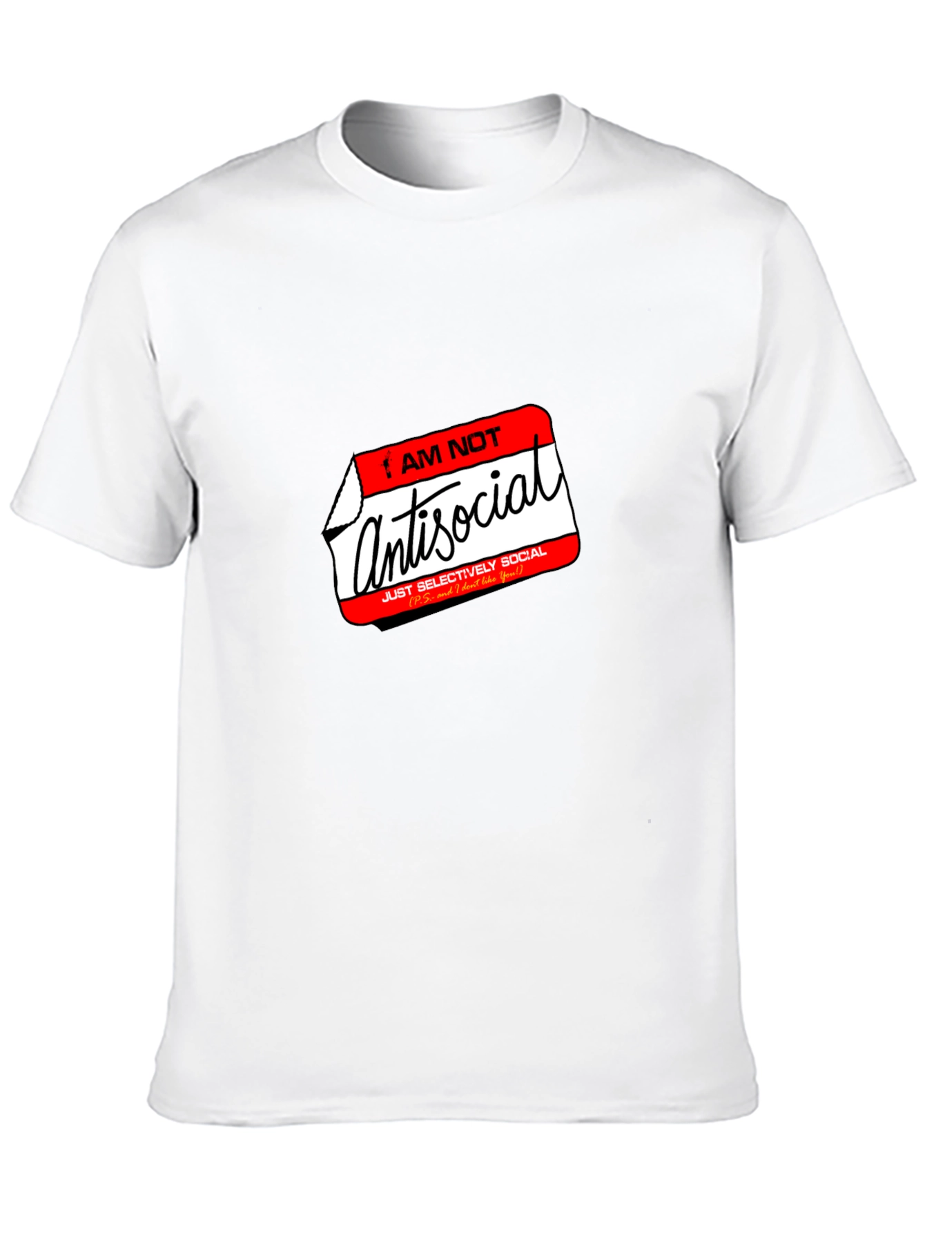 Antisocial T-Shirt - Selectively Social Funny Tee