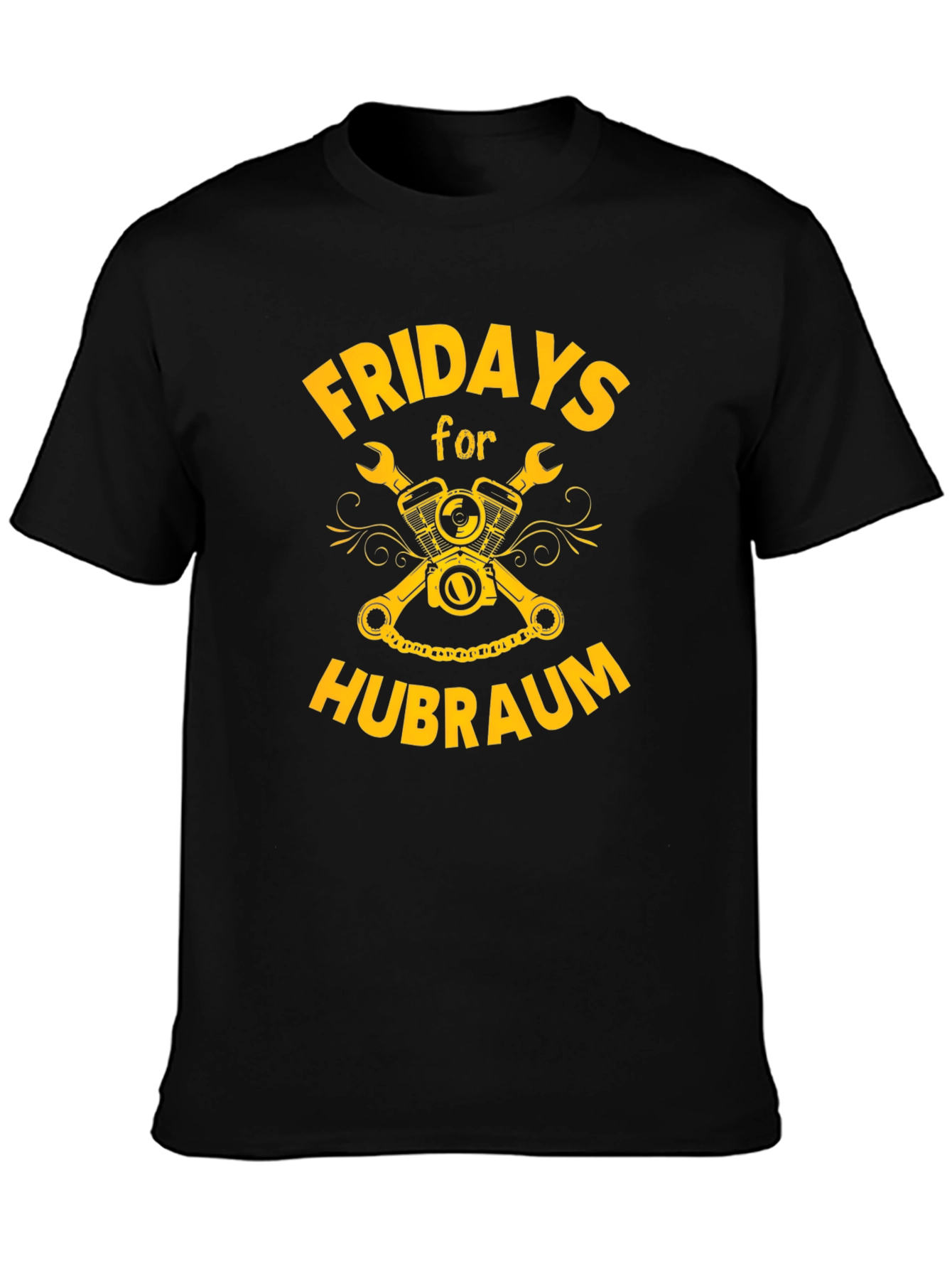 Fridays for Hubraum Graphic T-Shirt - Black