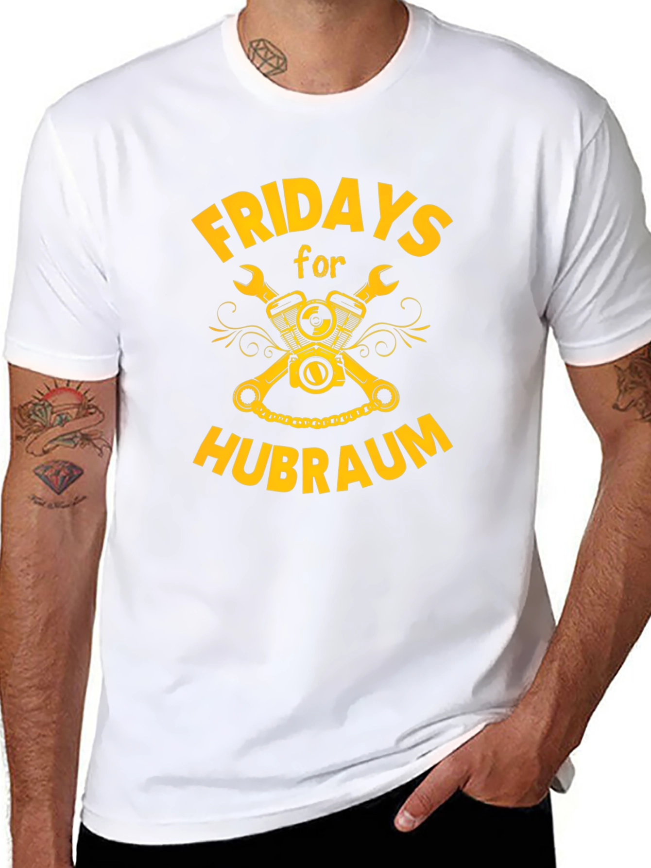 Fridays for Hubraum Graphic T-Shirt - Black
