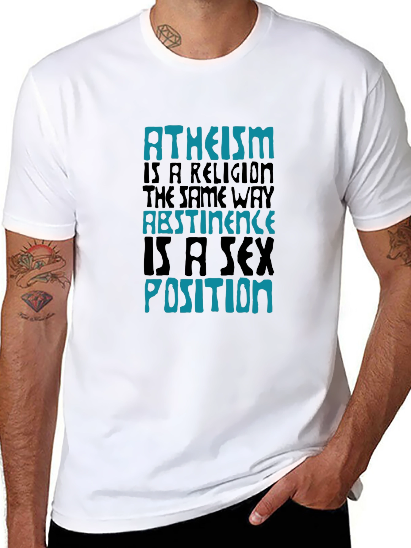 Atheism Abstinence Graphic Tee