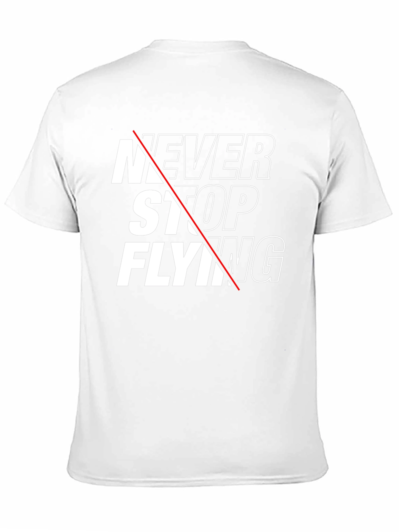 Never Stop Flying Graphic Tee - Mens Black T-Shirt