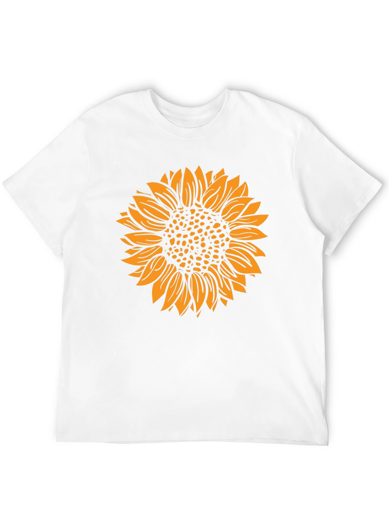 Sunflower Graphic Tee - Stylish Black Cotton T-Shirt