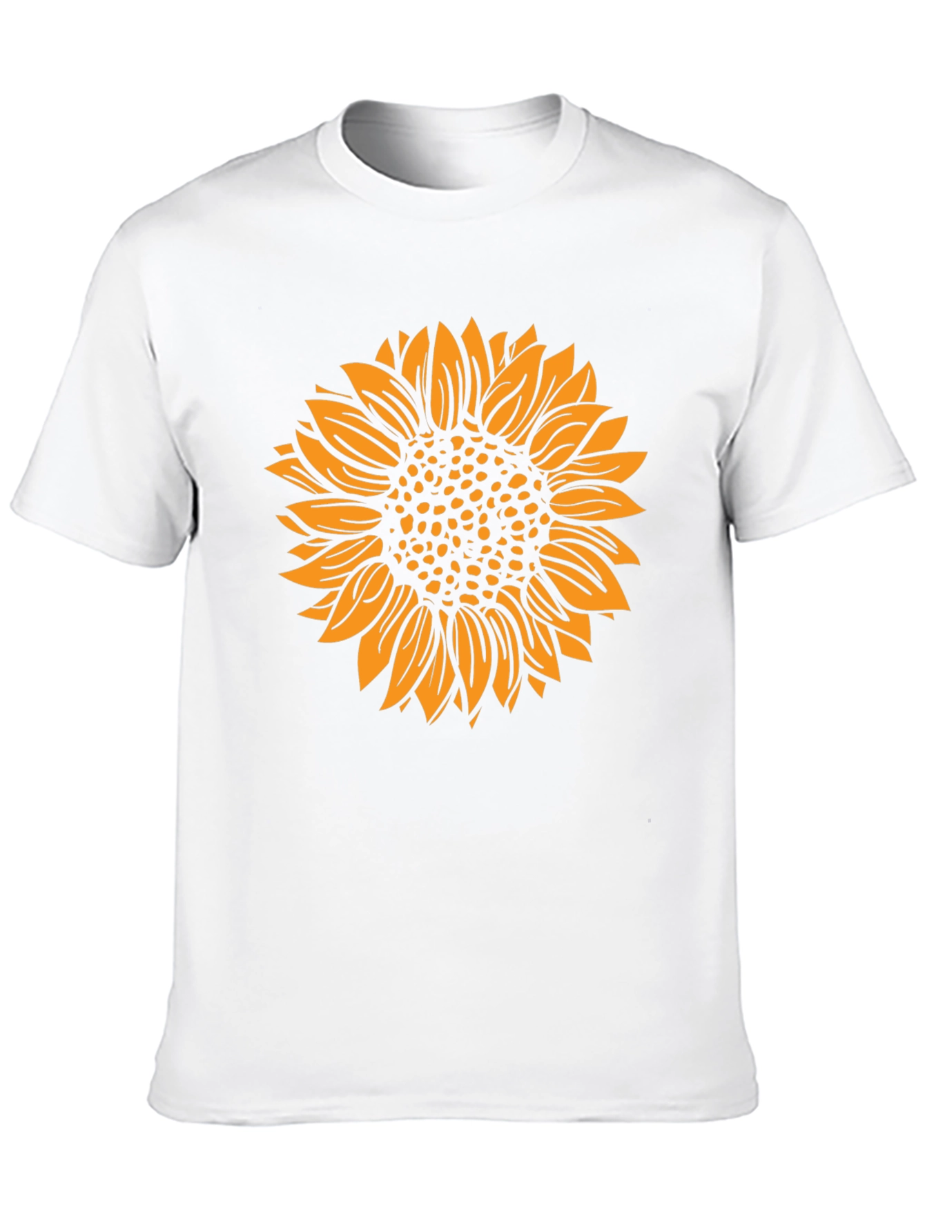 Sunflower Graphic Tee - Stylish Black Cotton T-Shirt
