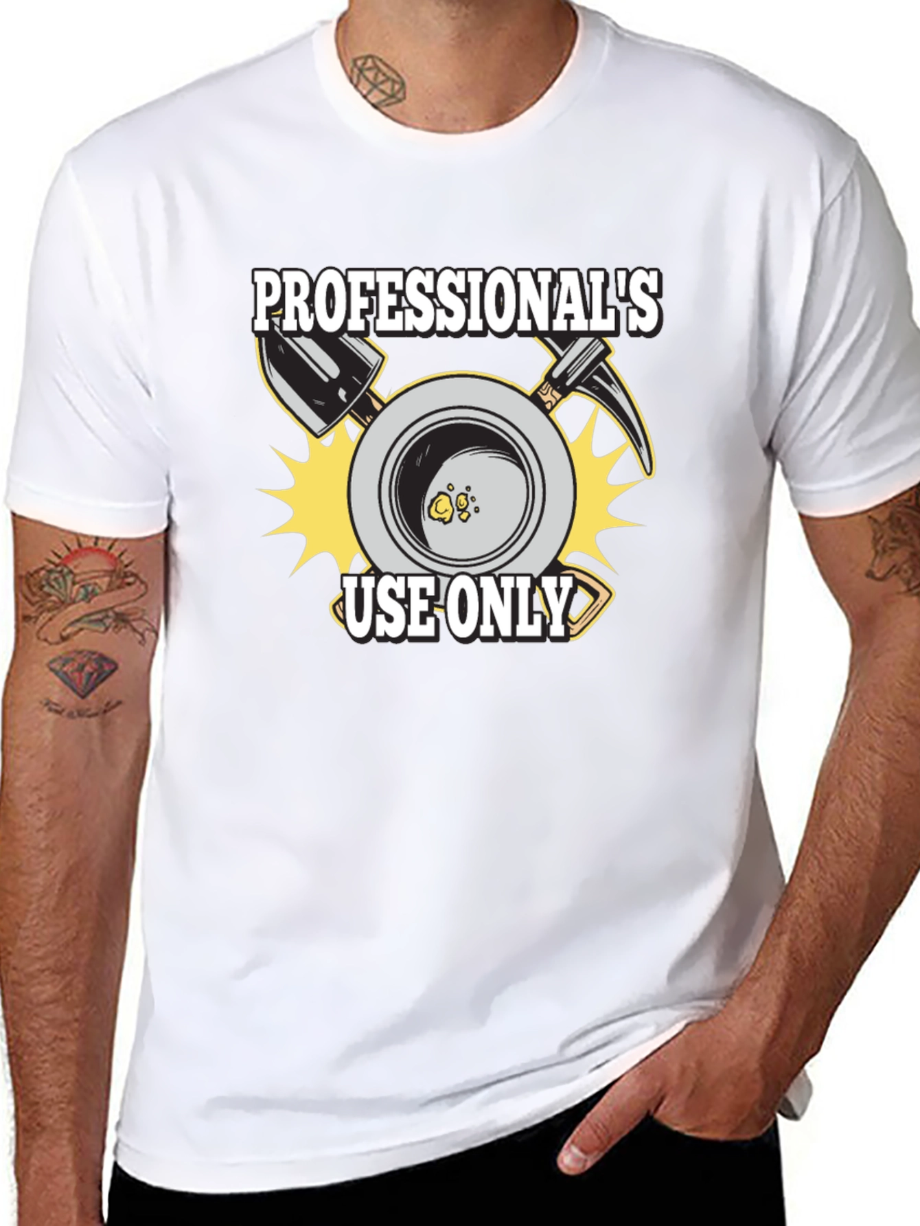 Professionals Use Only Black T-Shirt