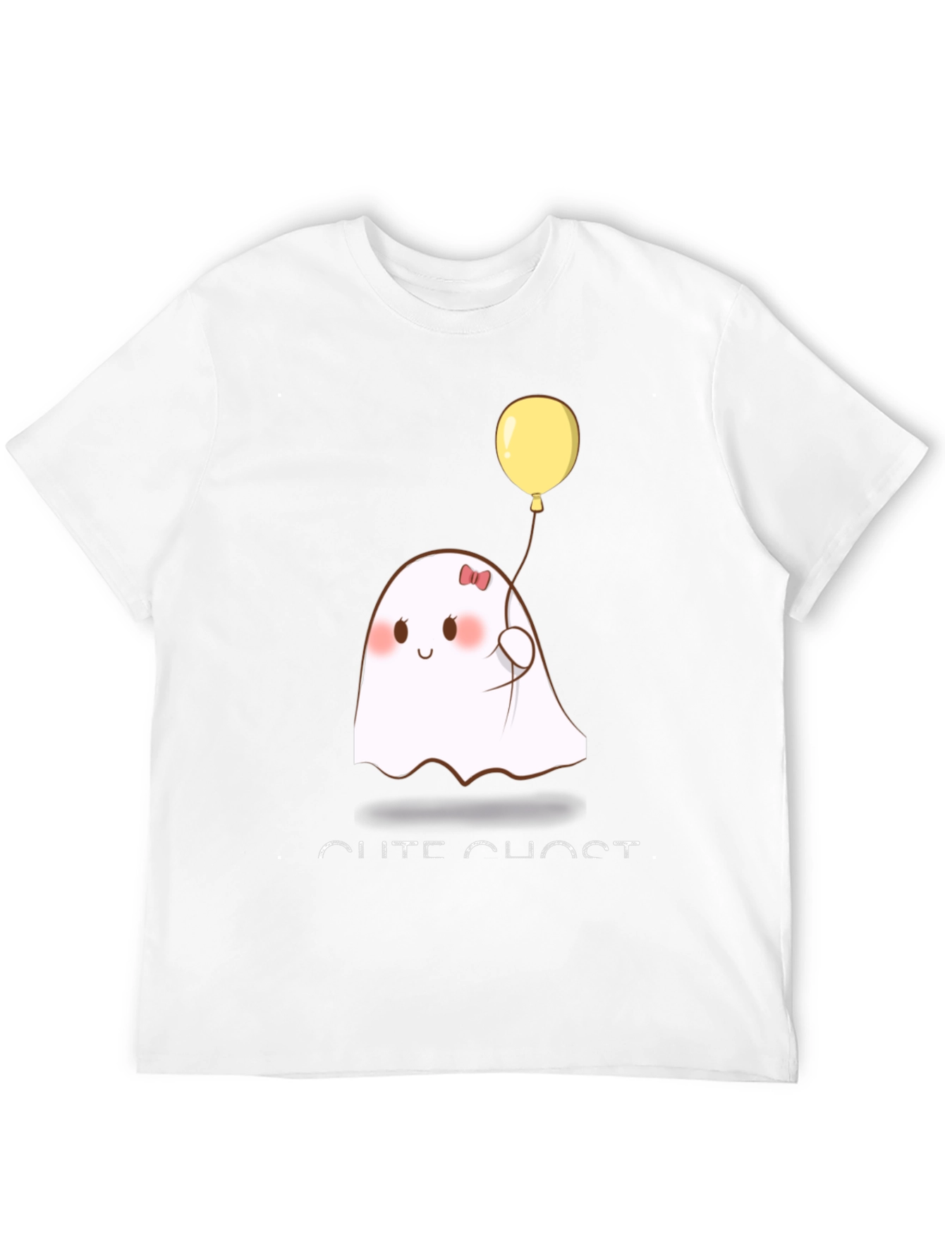 Cute Ghost T-Shirt - Black Cotton Blend